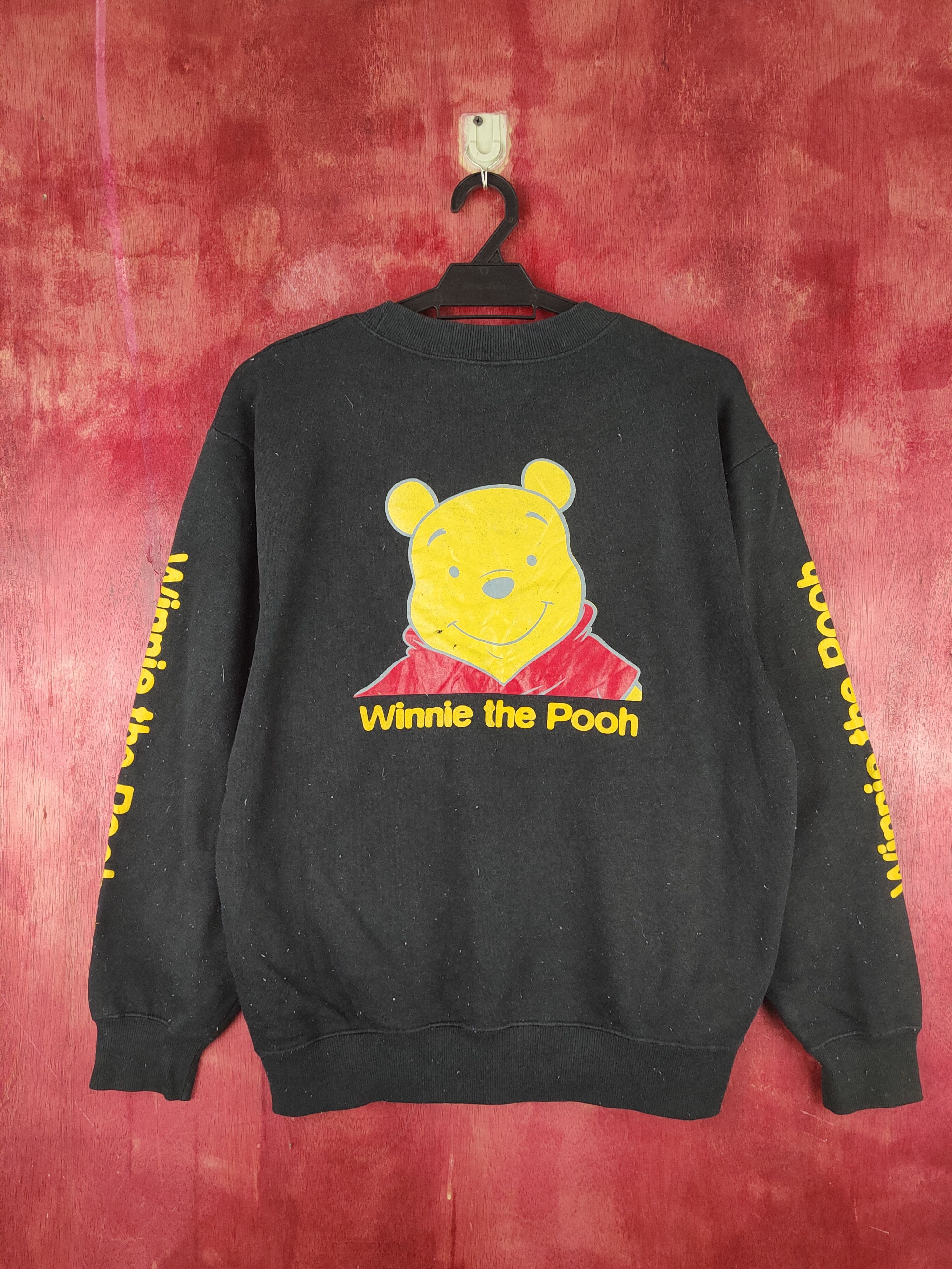 Cartoon Network × Disney × Vintage vintage Disney Black Winnie the Pooh Sweatshirts #S1552 Size M / US 6-8 / IT 42-44 - 1 Thumbnail