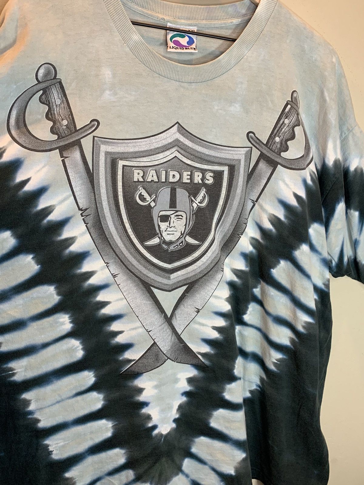 Liquid Blue RARE* Vintage 90’s Oakland Raiders Liquid Blue NFL AOP Shirt Size US XXL / EU 58 / 5 - 3 Thumbnail