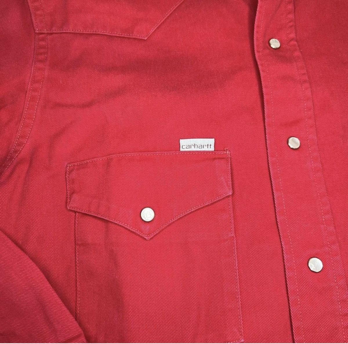 Carhartt Wip Vintage Carhartt Shirt MD Red Heavy CanvasPearlSnapCarhartt Size US M / EU 48-50 / 2 - 4 Thumbnail