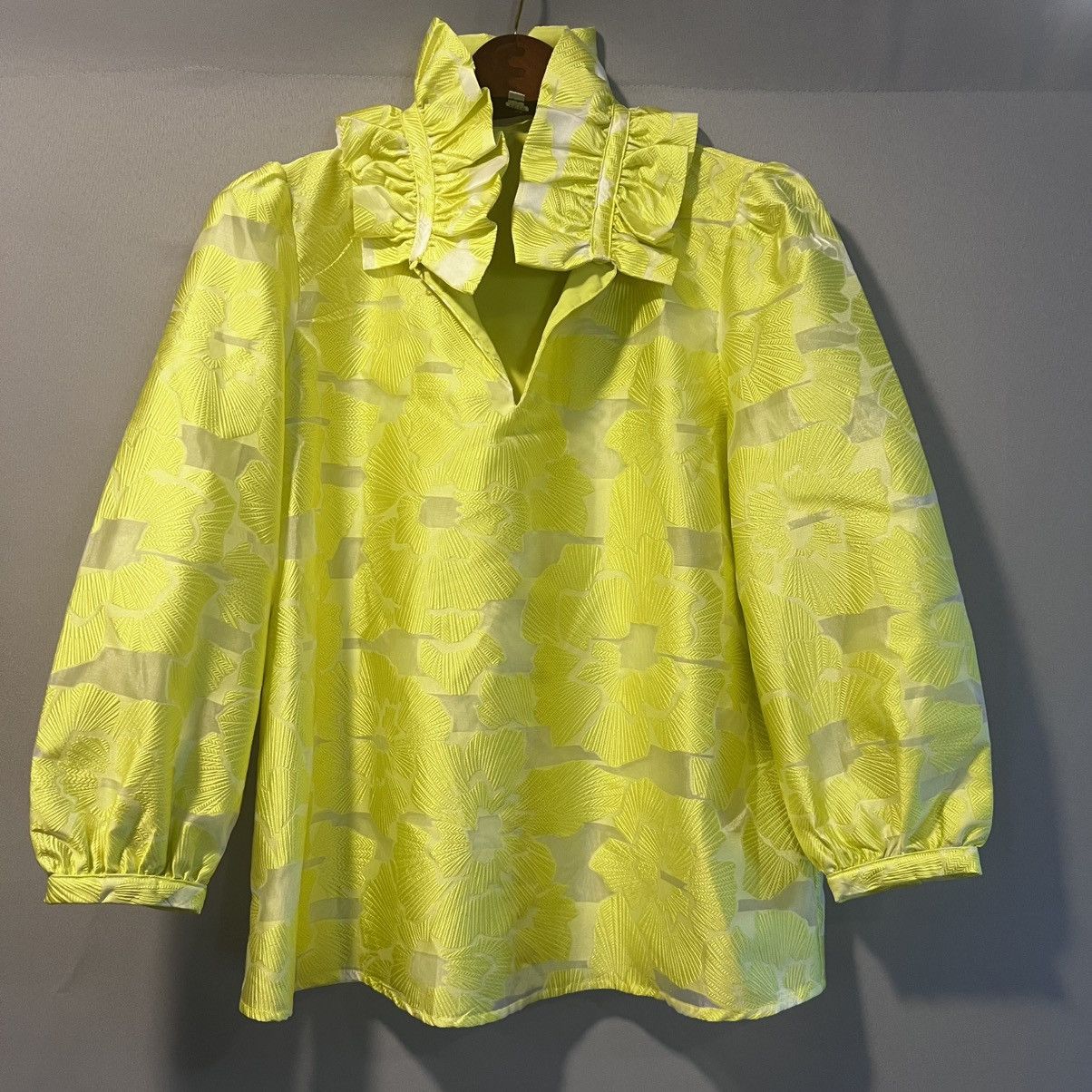 Other Tuckernuck Citron Fil Coupe Bouvier Blouse Size M / US 6-8 / IT 42-44 - 5 Thumbnail