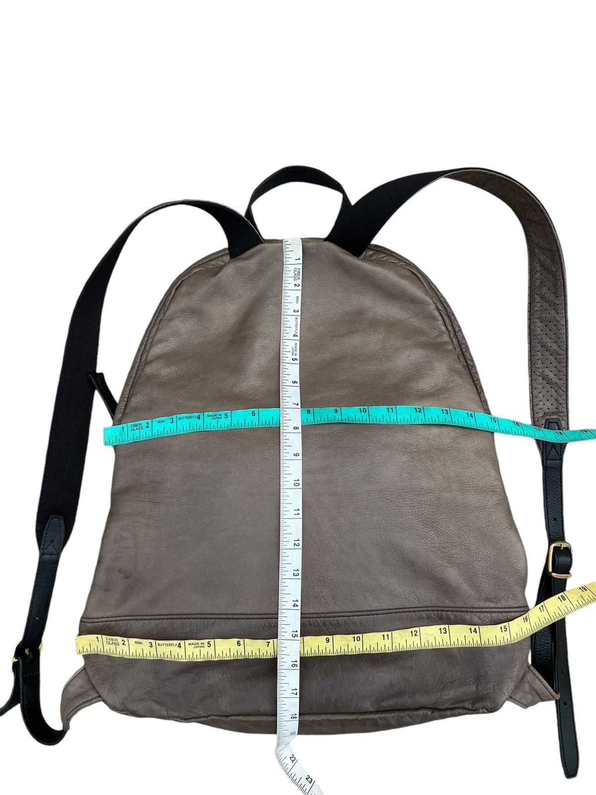 Leather Sot Japan Muddy Dirty Patina Napa Leather Backpack Bag Size ONE SIZE - 25 Thumbnail