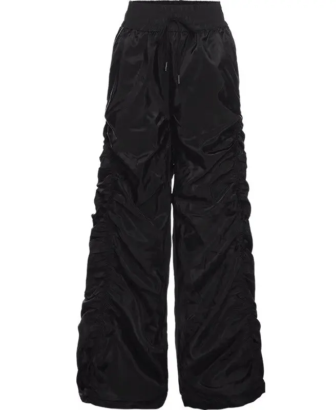 Japanese Brand × Vintage Black y2k ruched pants Size US 32 / EU 48 - 7 Thumbnail