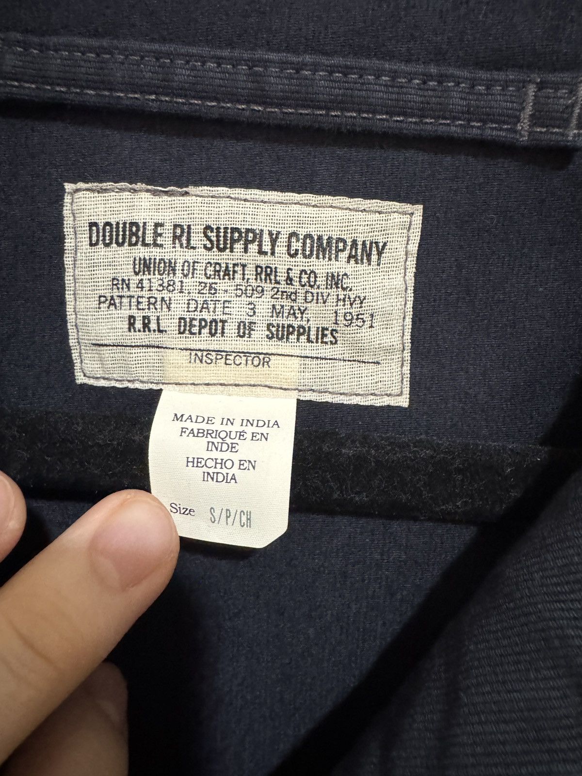 Ralph Lauren Rrl Navy Deck Jacket Vintage Size US S / EU 44-46 / 1 - 4 Thumbnail