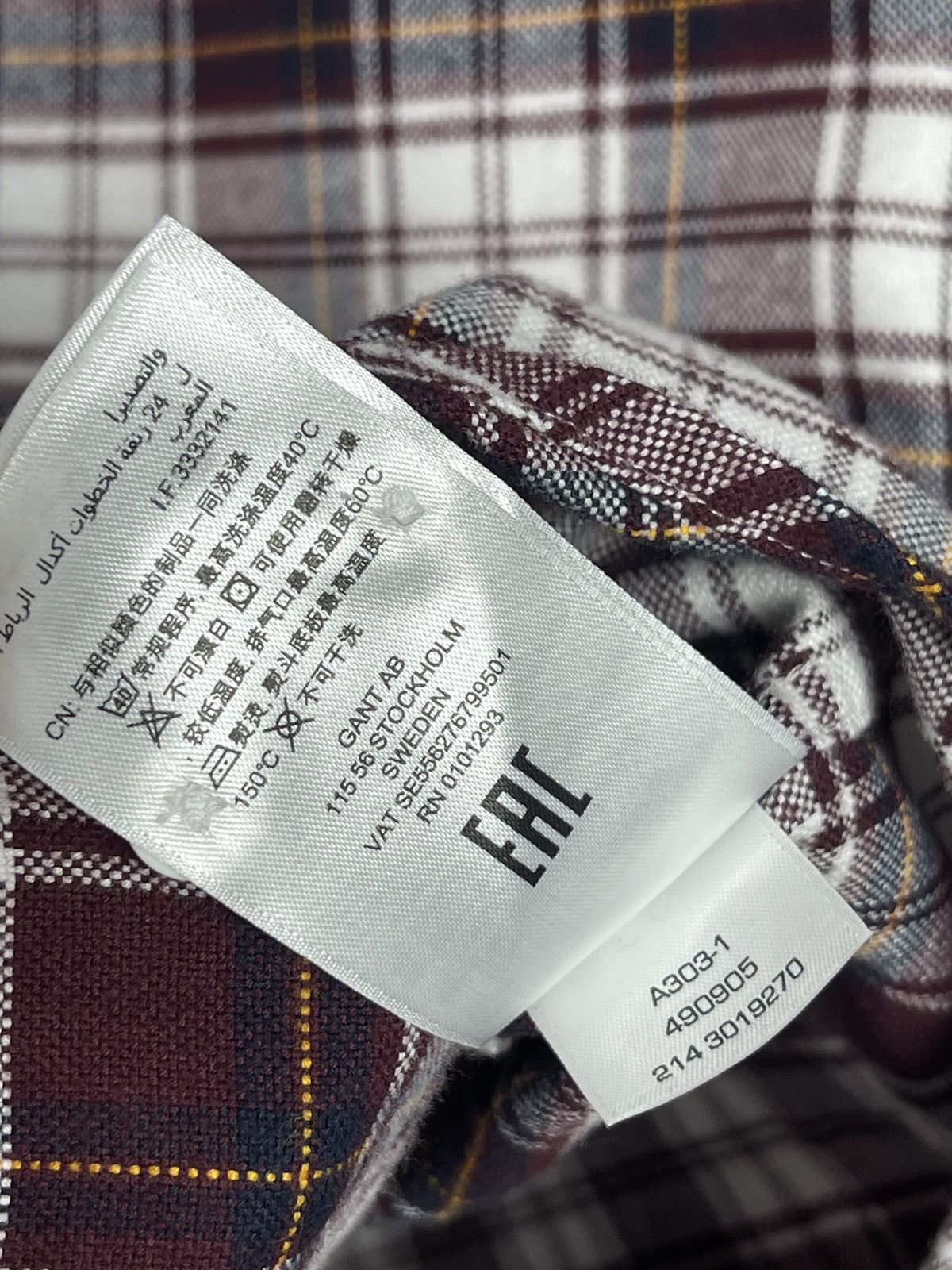 Gant GANT Regular Fit Shield Logo Plaid Button Down Shirt Size S Size US S / EU 44-46 / 1 - 11 Thumbnail