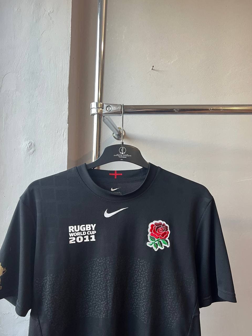 Nike 2011 ENGLAND TEAM WORLD CUP AWAY RUGBY NIKE JERSEY SHIRT L Size US L / EU 52-54 / 3 - 3 Thumbnail