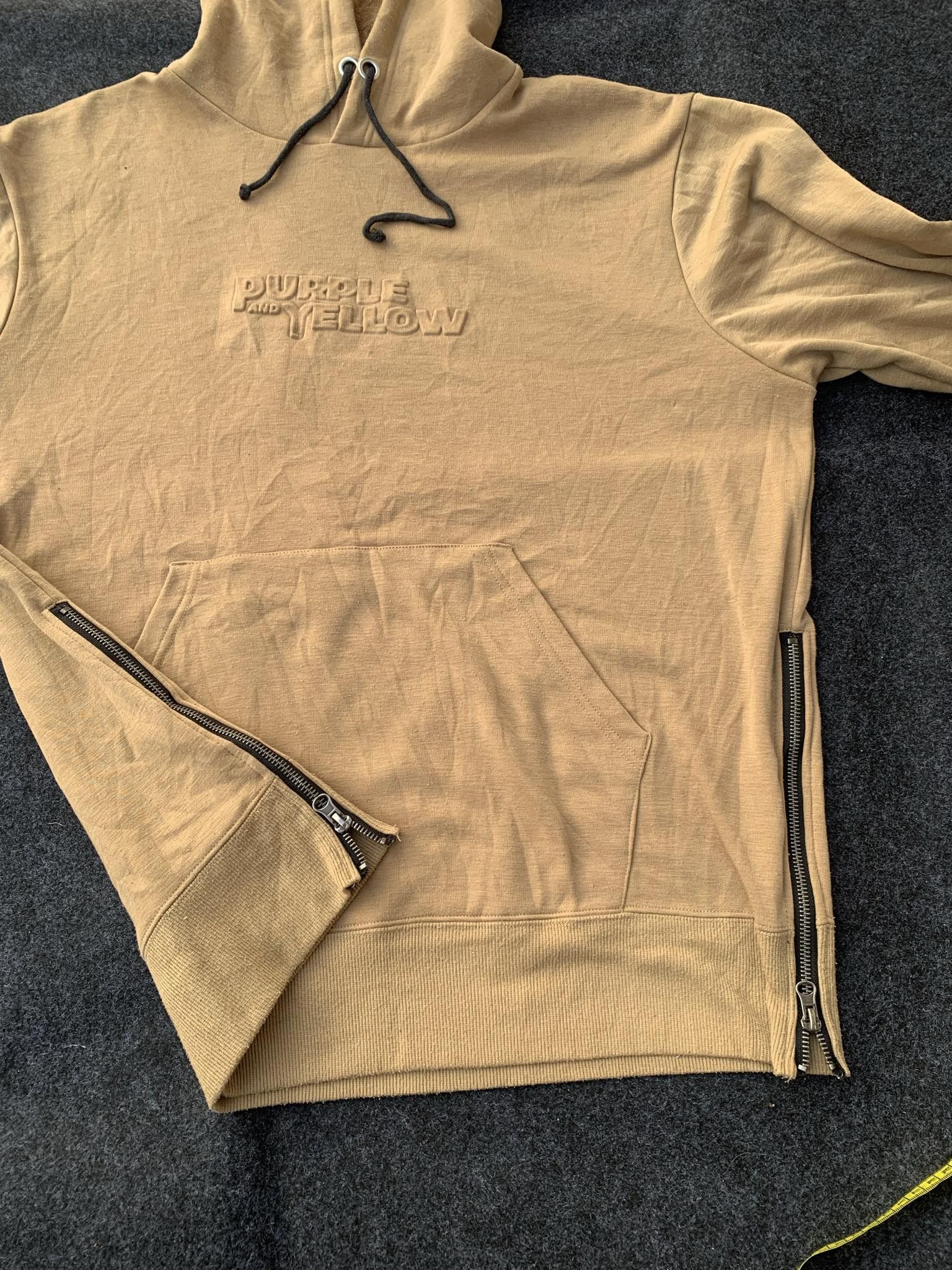 Japanese Brand Purple & Yellow japanese brand side zipper hoodie mustard. Size US L / EU 52-54 / 3 - 6 Thumbnail