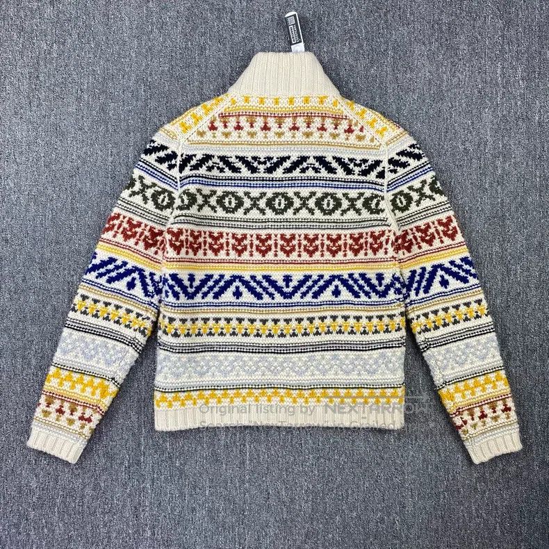 Loro Piana Loro Piana Colorful Fair Isle Knit Zip-Up Cardigan Size XS / US 0-2 / IT 36-38 - 3 Thumbnail