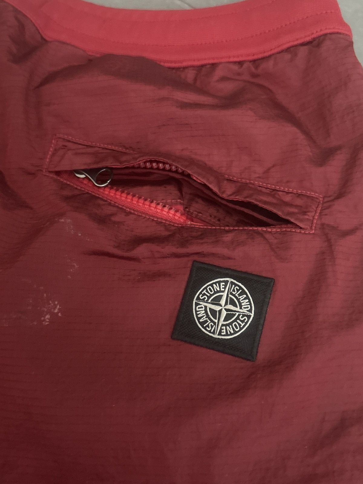 Stone Island SSense exclusive Stone Island red ripstock jogger pants. Size US 32 / EU 48 - 7 Thumbnail