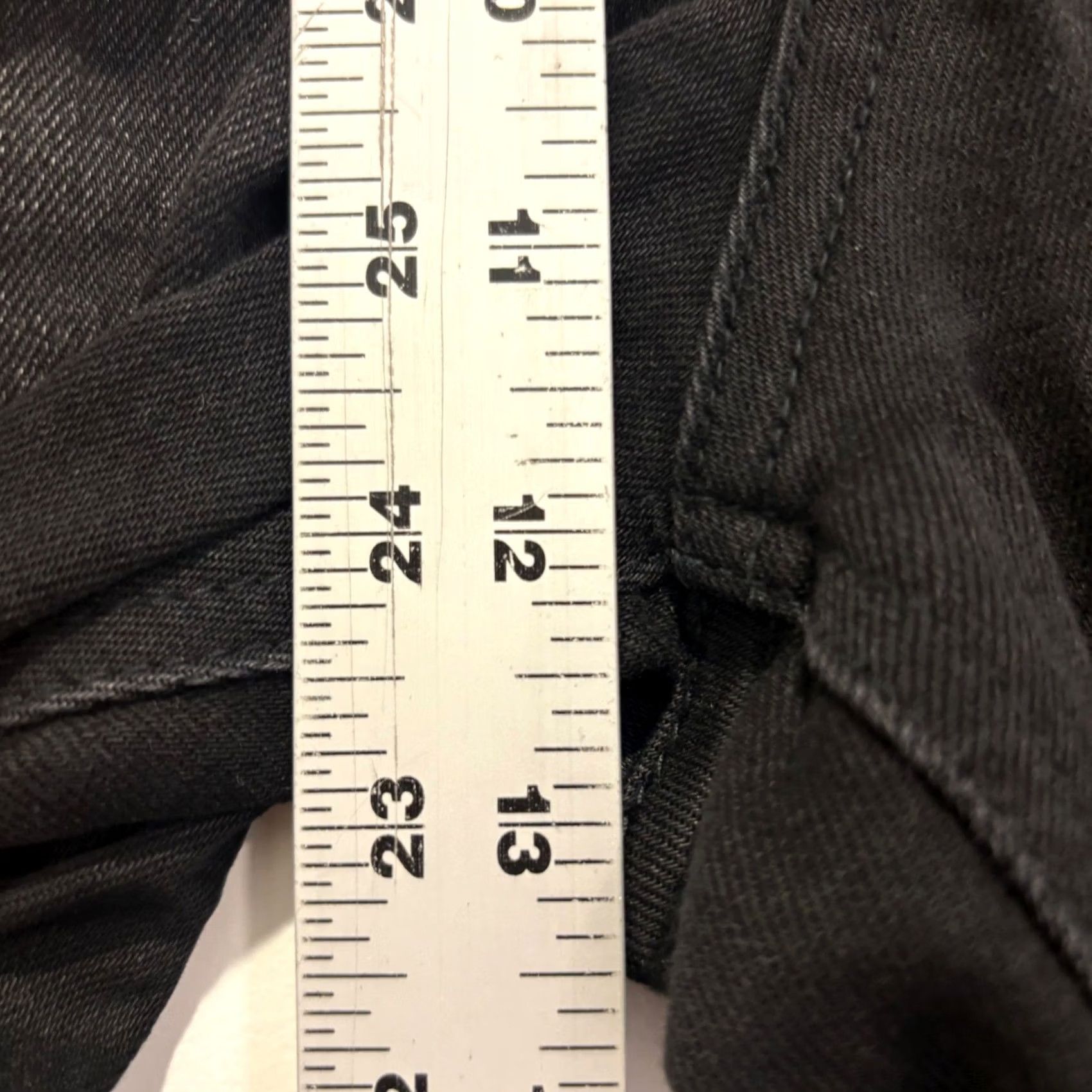 Vintage Vervet Los Angeles Jeans Skinny Black Distressed Button Fly Size 30 Women Size 24" / US 00 / IT 34 - 5 Thumbnail