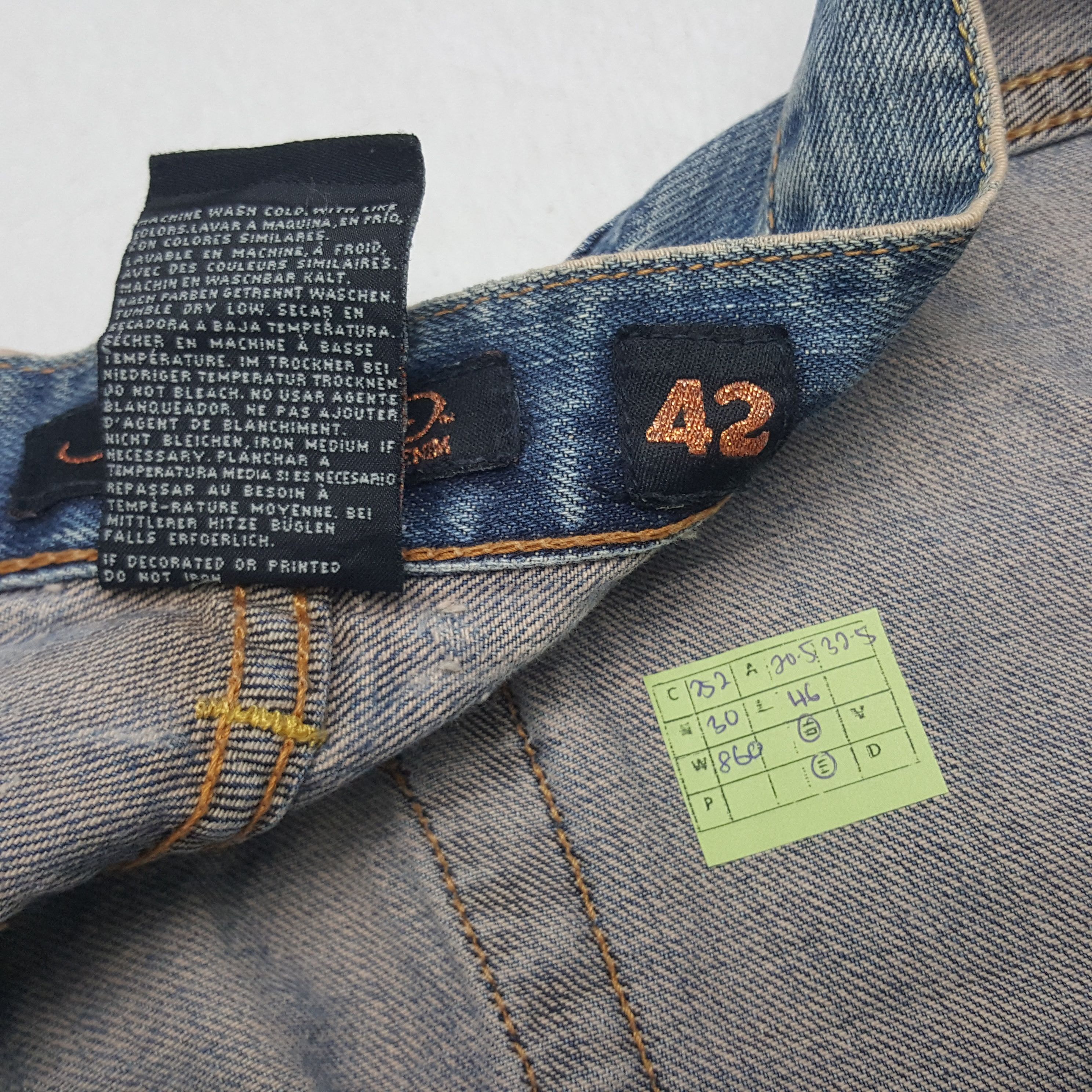 Christian Audigier × Ed Hardy × Vintage Vintage Ed Hardy by Christian Audiger American Denim Jeans Size US 41 - 8 Thumbnail