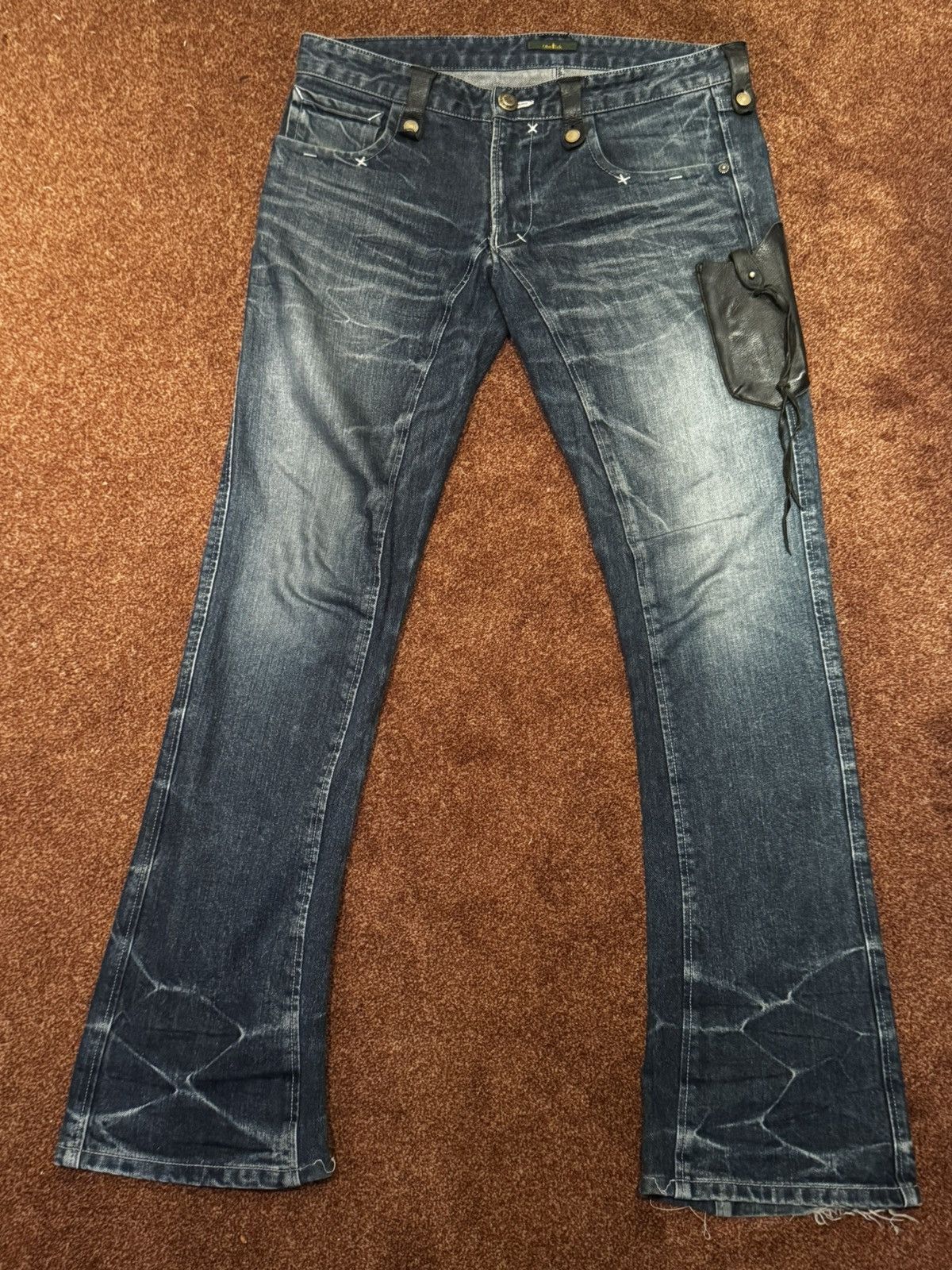 Obelisk Archive Obelisk Hybrid Cowboy Denim with Leather Pocket Size US 30 / EU 46 - 1 Thumbnail