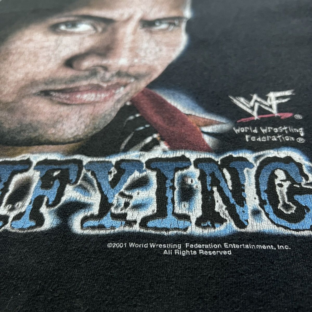 WWF Vintage The Rock Big Face WWF Wrestling Tee 2XL Size US XXL / EU 58 / 5 - 6 Thumbnail