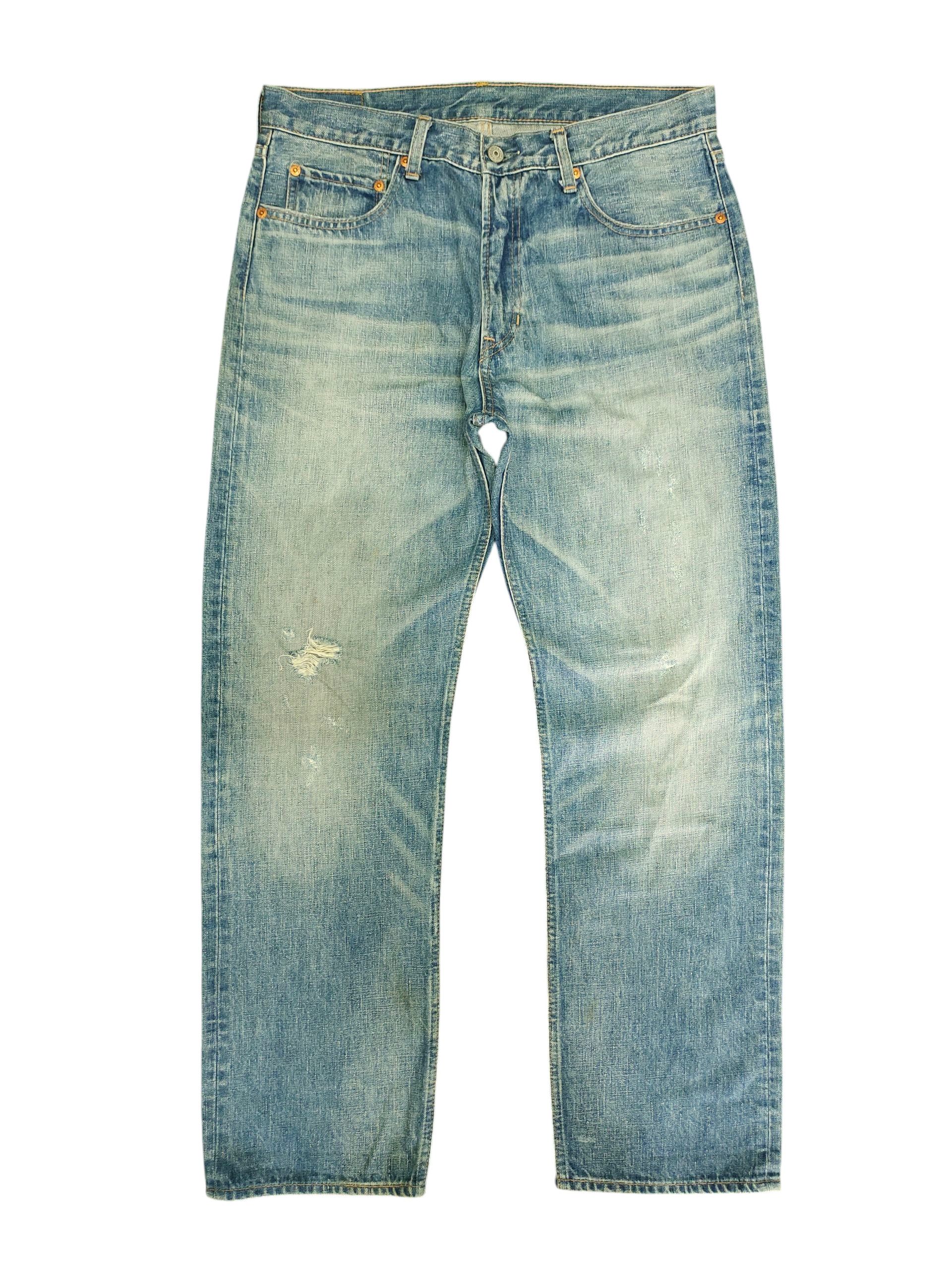Kapital Vintage RNA Japan Clawmark Distress Faded Denim Jeans Size US 33 - 1 Thumbnail