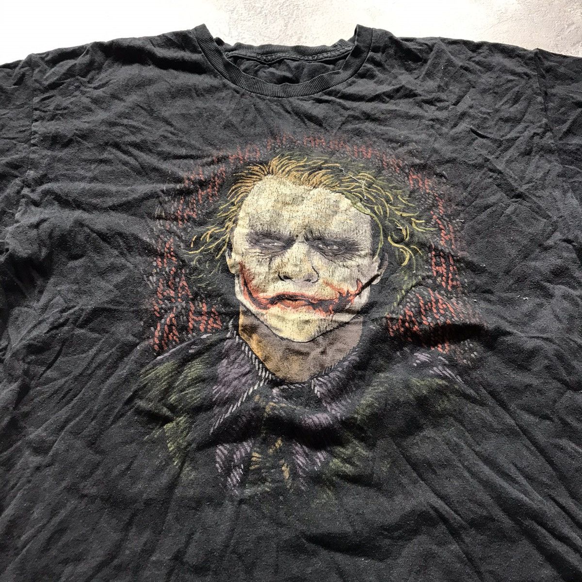 Vintage Vintage 90s Joker Graphic Tee Sun Faded Horror Grunge Slim L Size US L / EU 52-54 / 3 - 2 Thumbnail