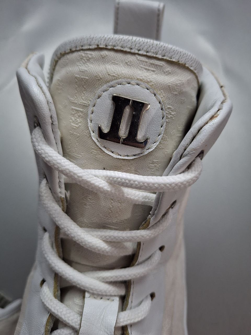 Handmade Leandro Lopes Mid Top Handmade Leather Sneakers Size US 11.5 / EU 44-45 - 10 Thumbnail