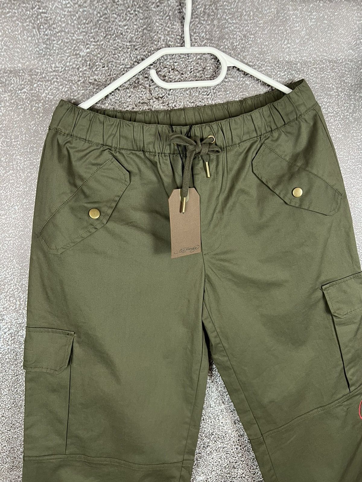 Ed Hardy New‼️ Ed Hardy Cargo pants embroidered logo Christian Audiger Size 28" / US 6 / IT 42 - 6 Thumbnail