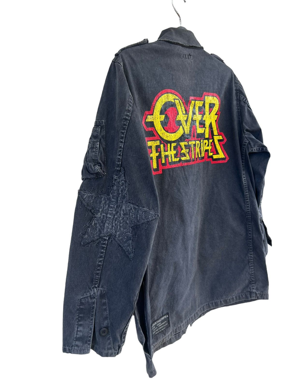 OVER THE STRiPES Vintage OverTheStripes Japan Ozzy Artwork Fade Black Jacket Size US L / EU 52-54 / 3 - 15 Thumbnail