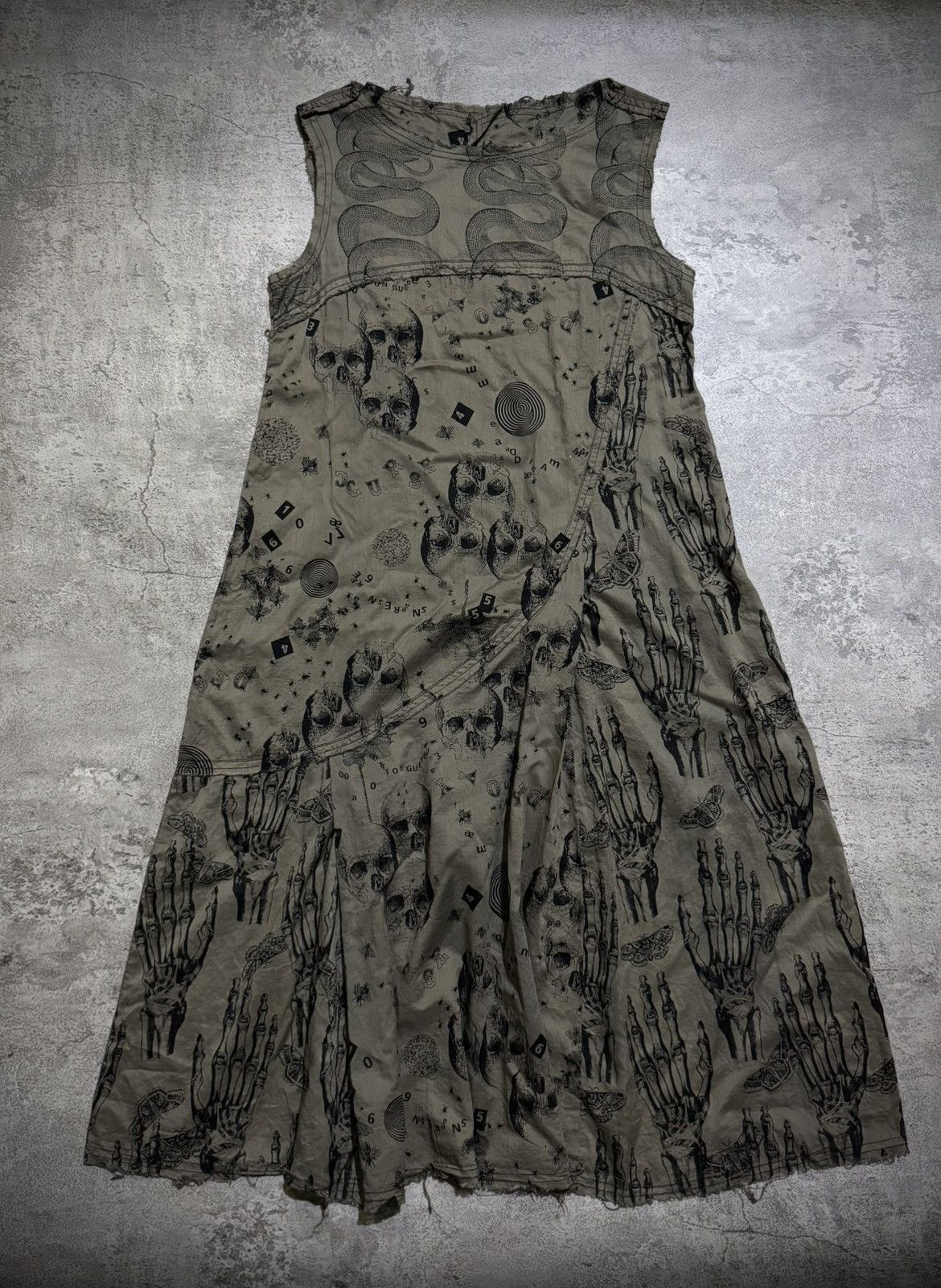 Hysteric Glamour HYSTERIC GLAMOUR SNAKE SKULL SLEEVESS DRES Size M / US 6-8 / IT 42-44 - 2 Thumbnail