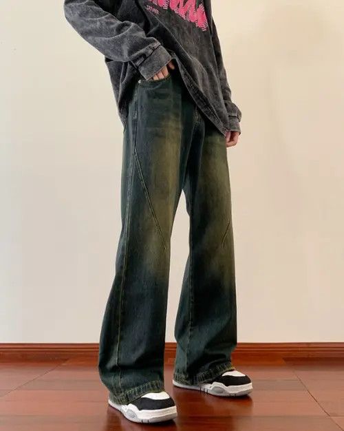 Japanese Brand VIBE Blue vintage street washed distressed jeans y2k Size US 32 / EU 48 - 5 Thumbnail