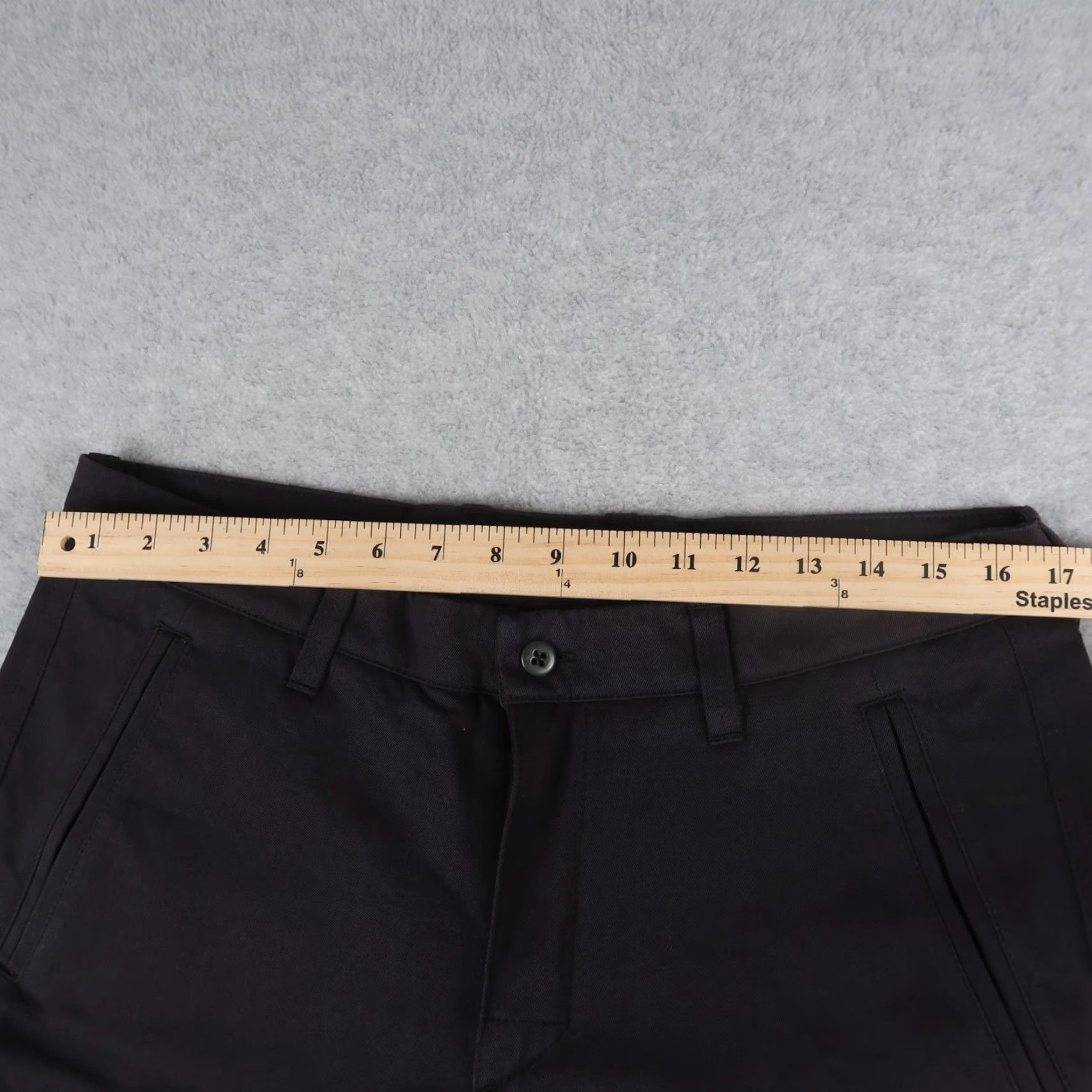Vintage American Giant Work Pants 33x31.5 Black Cotton Twill Straight Leg Mens Size US 33 - 5 Thumbnail