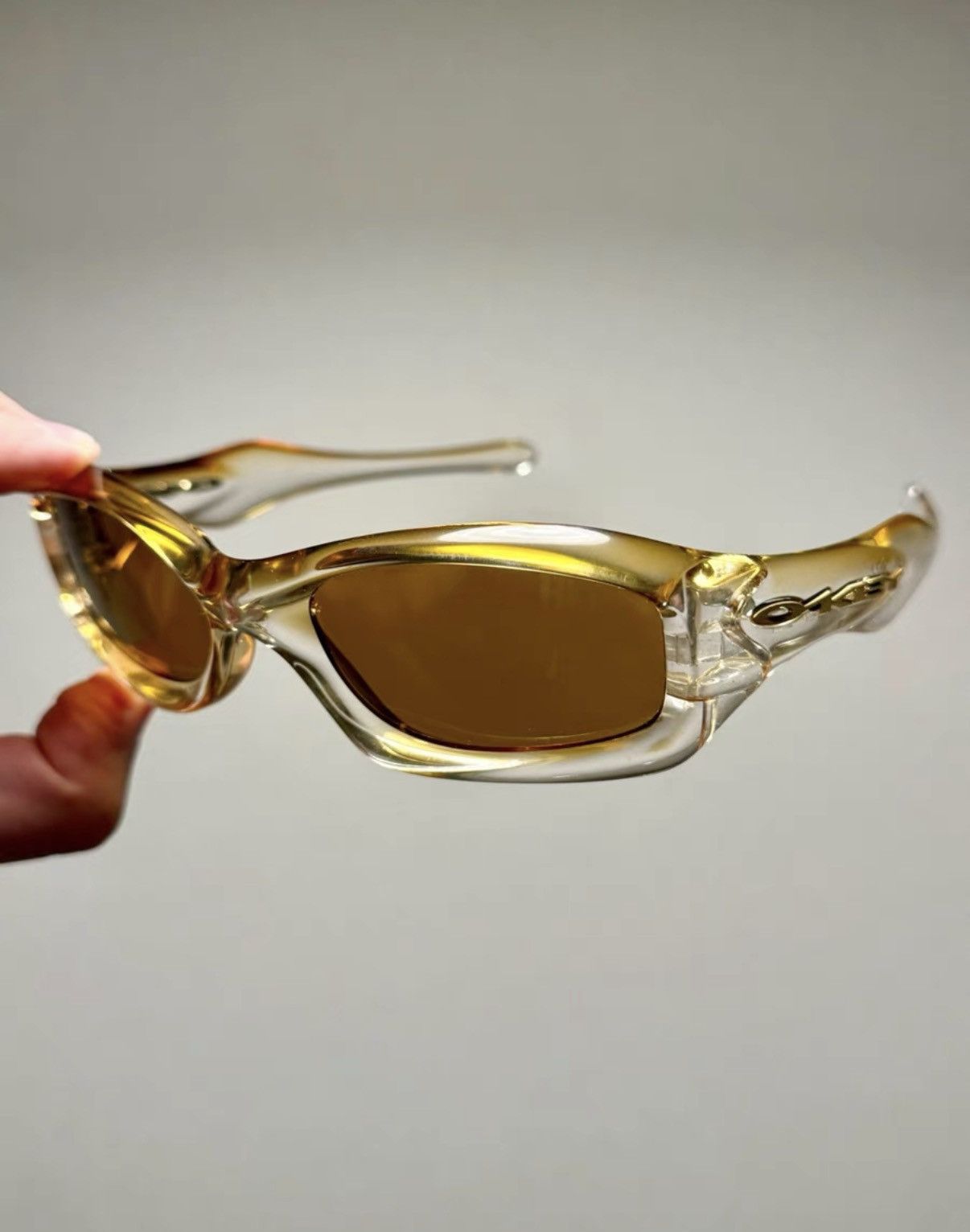Oakley Oakley Fat Cat Champagne Gold / Whiskey Sunglasses K24 Size ONE SIZE - 2 Thumbnail