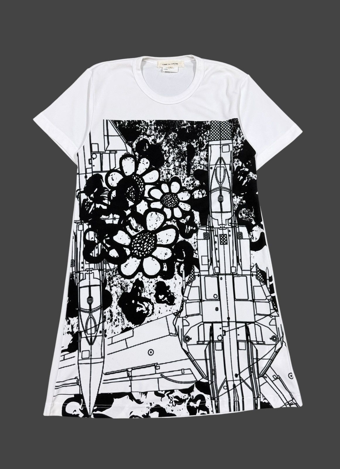 Comme des Garcons AD2017 Comme Des Garcons Graphics Print Mesh Long T-Shirt Size S / US 4 / IT 40 - 1 Thumbnail
