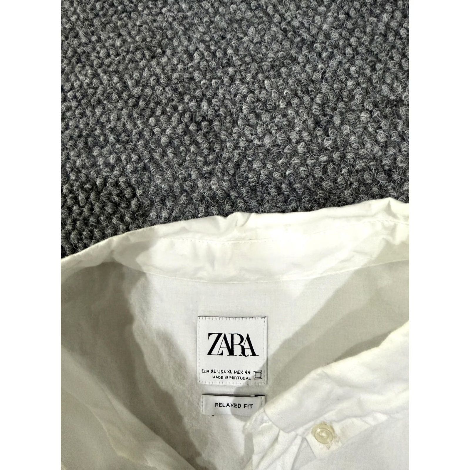 Zara Zara Shirt Mens XL White Solid Long Sleeve Button Down Relaxed Fit Casual Size US XL / EU 56 / 4 - 4 Thumbnail