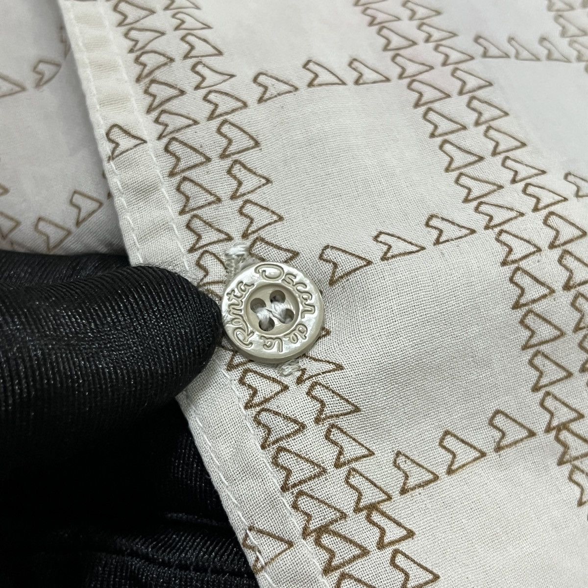 Oscar De La Renta × Vintage Vintage Oscar De La Renta Open Collar Shirt Size US M / EU 48-50 / 2 - 3 Thumbnail