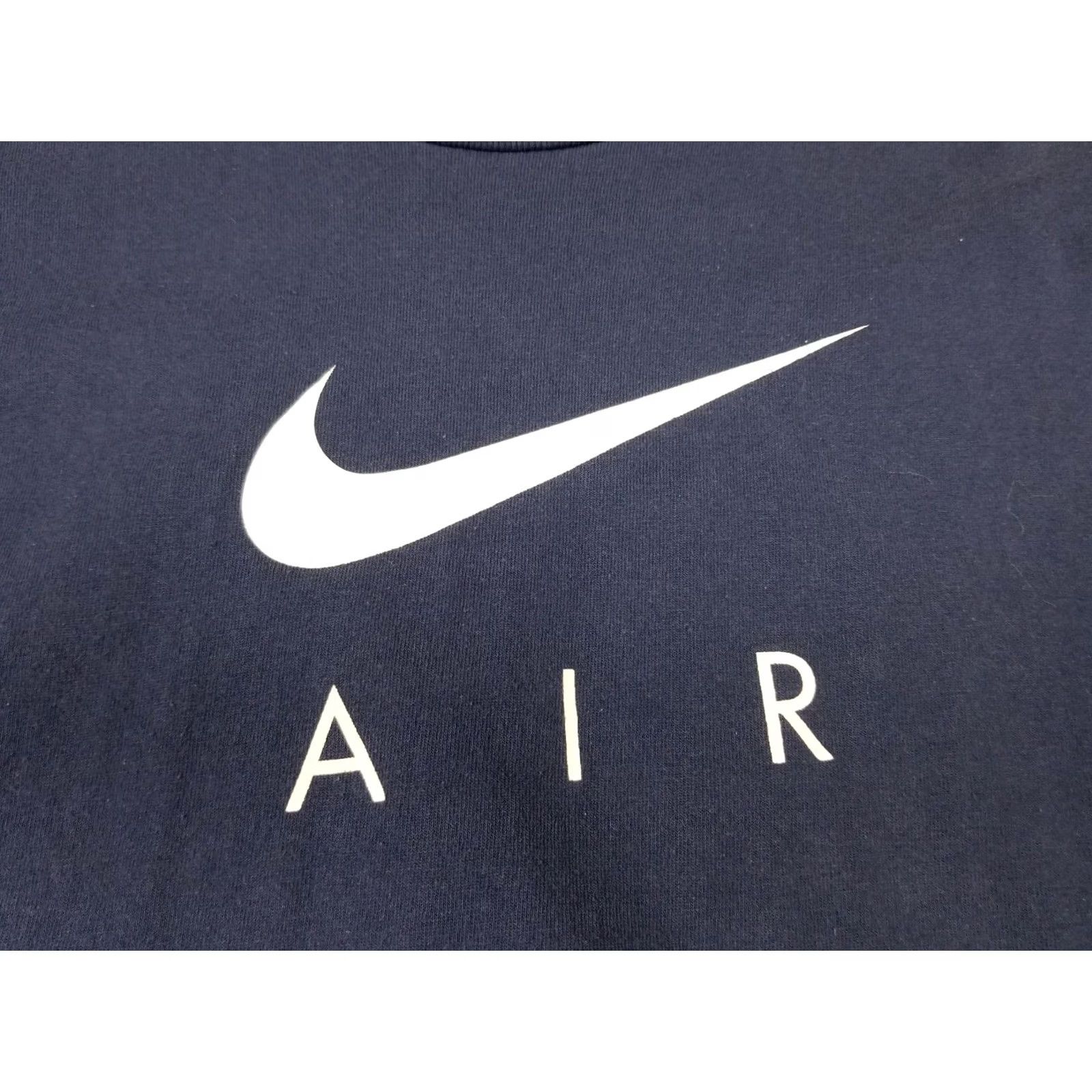 Nike VINTAGE Nike AIR BIG SWOOSH NAVY SHIRT Navy LONG SLEEVE COTTON SIZE L MADE IN USA MEN SHIRT 90s USA Mens Size US L / EU 52-54 / 3 - 2 Thumbnail