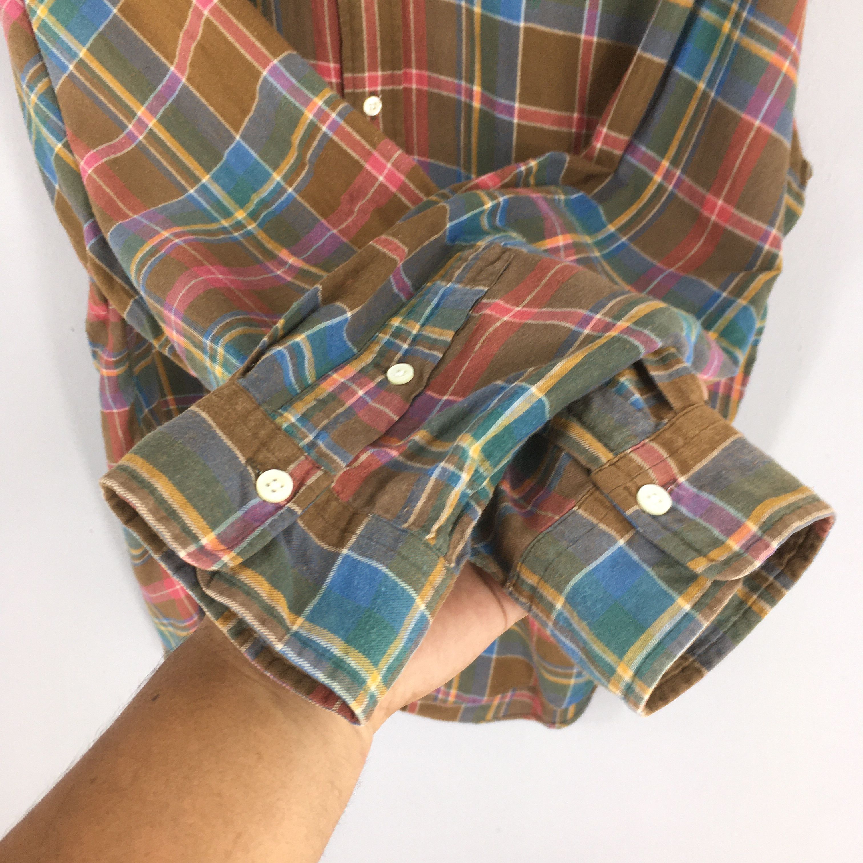 Polo Ralph Lauren Vintage Polo Ralph Lauren Checkered Flannel Shirt Large Size US L / EU 52-54 / 3 - 4 Thumbnail