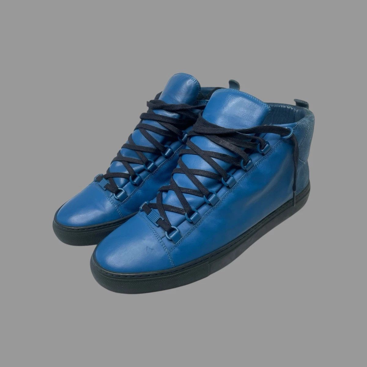 Balenciaga Balenciaga Arena Blue 13 High Tops Suede Size US 13 / EU 46 - 1 Thumbnail
