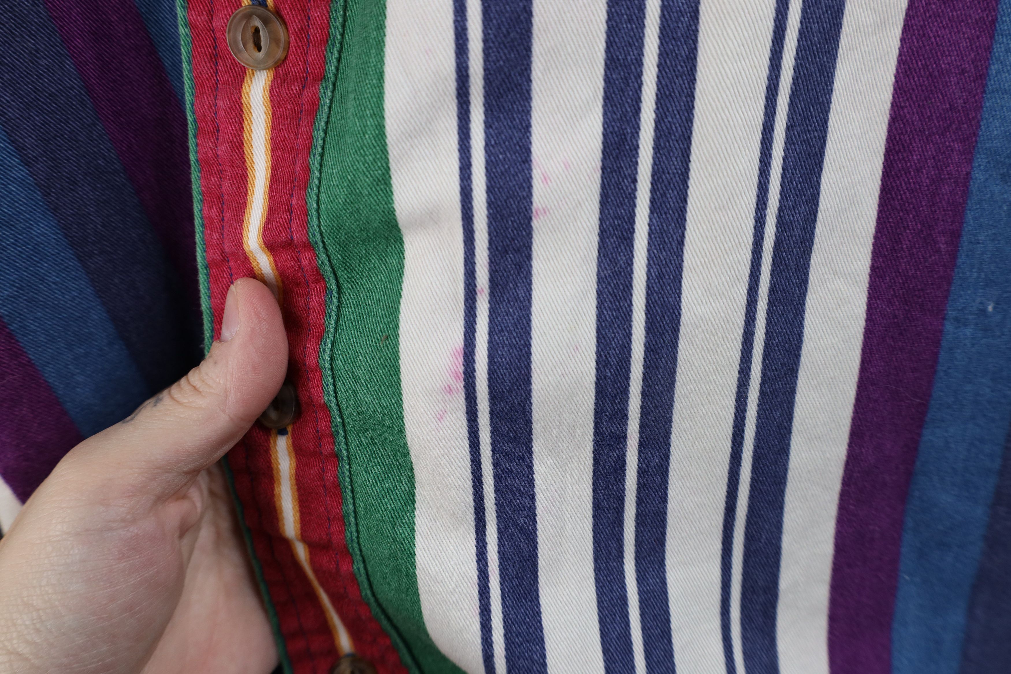 Polo Ralph Lauren Vtg 90s Chaps Ralph Lauren Crest Denim Button Down Shirt Size US L / EU 52-54 / 3 - 5 Thumbnail