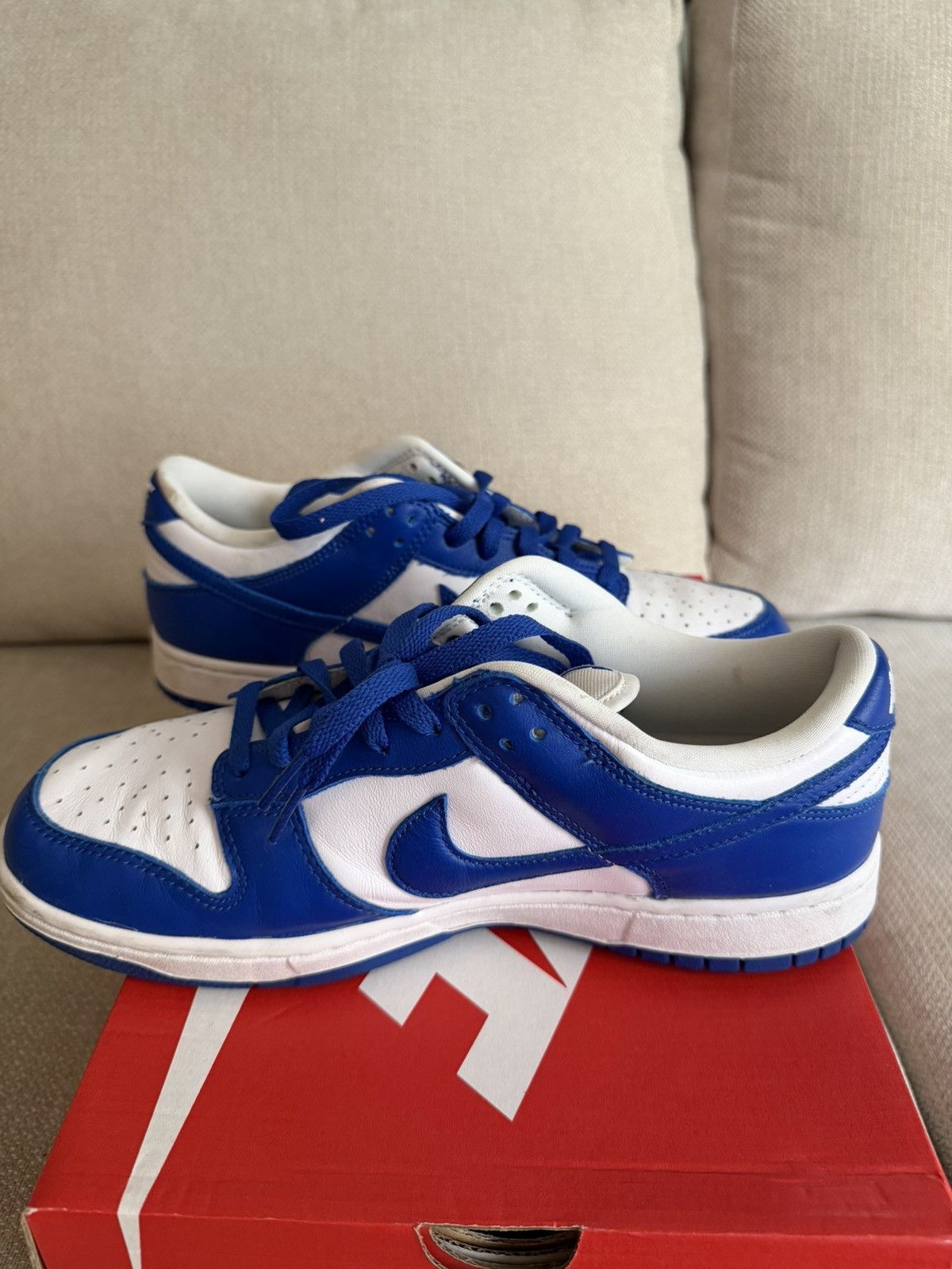 Nike NIKE DUNK LOW RETRO SP “KENTUCKY” - BLUE Size US 10 / EU 43 - 2 Thumbnail
