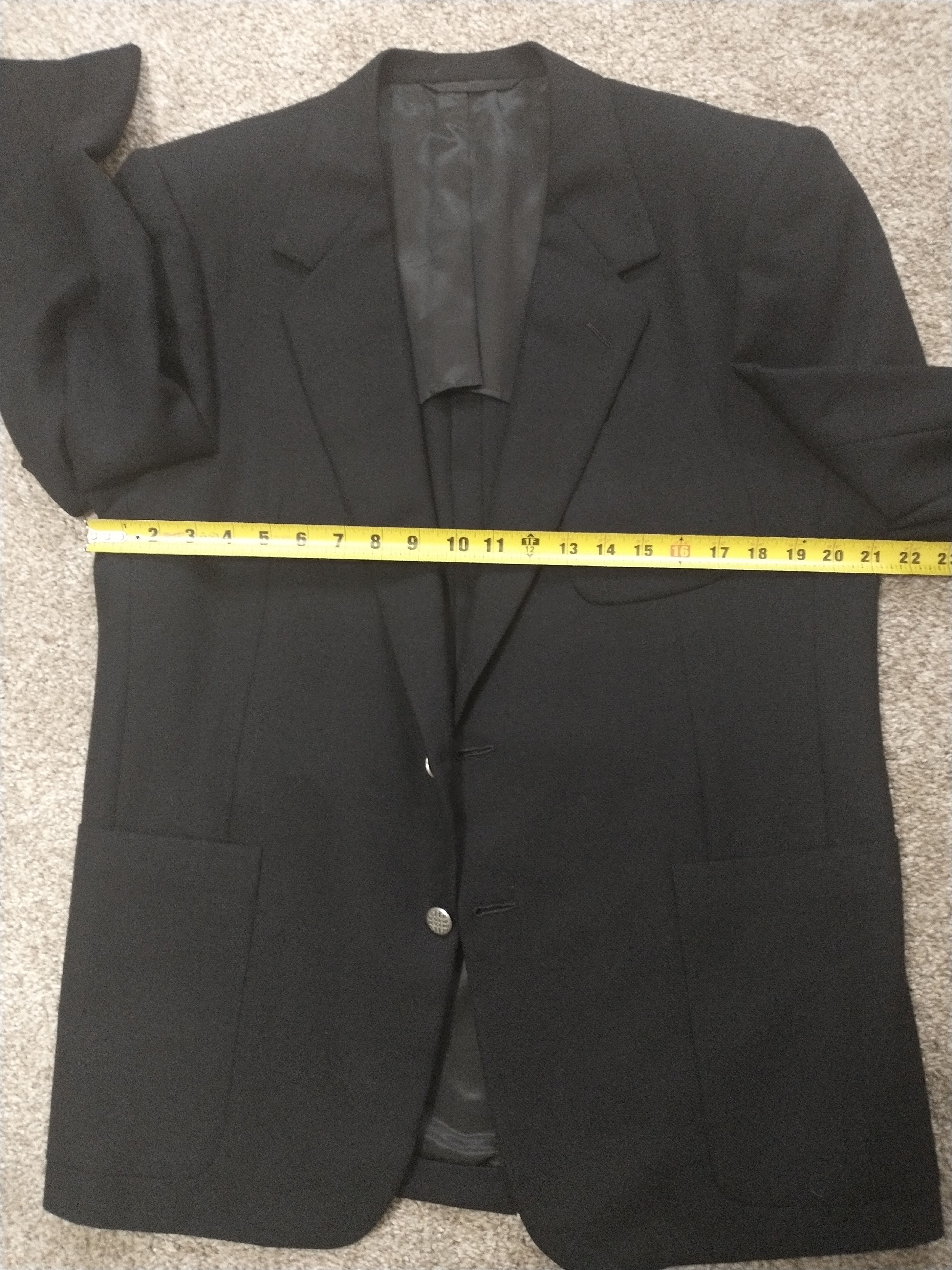 Hickey Freeman Hickey Freeman 42R Navy Blue Mohair / Wool Blend Blazer Size 42R - 3 Thumbnail