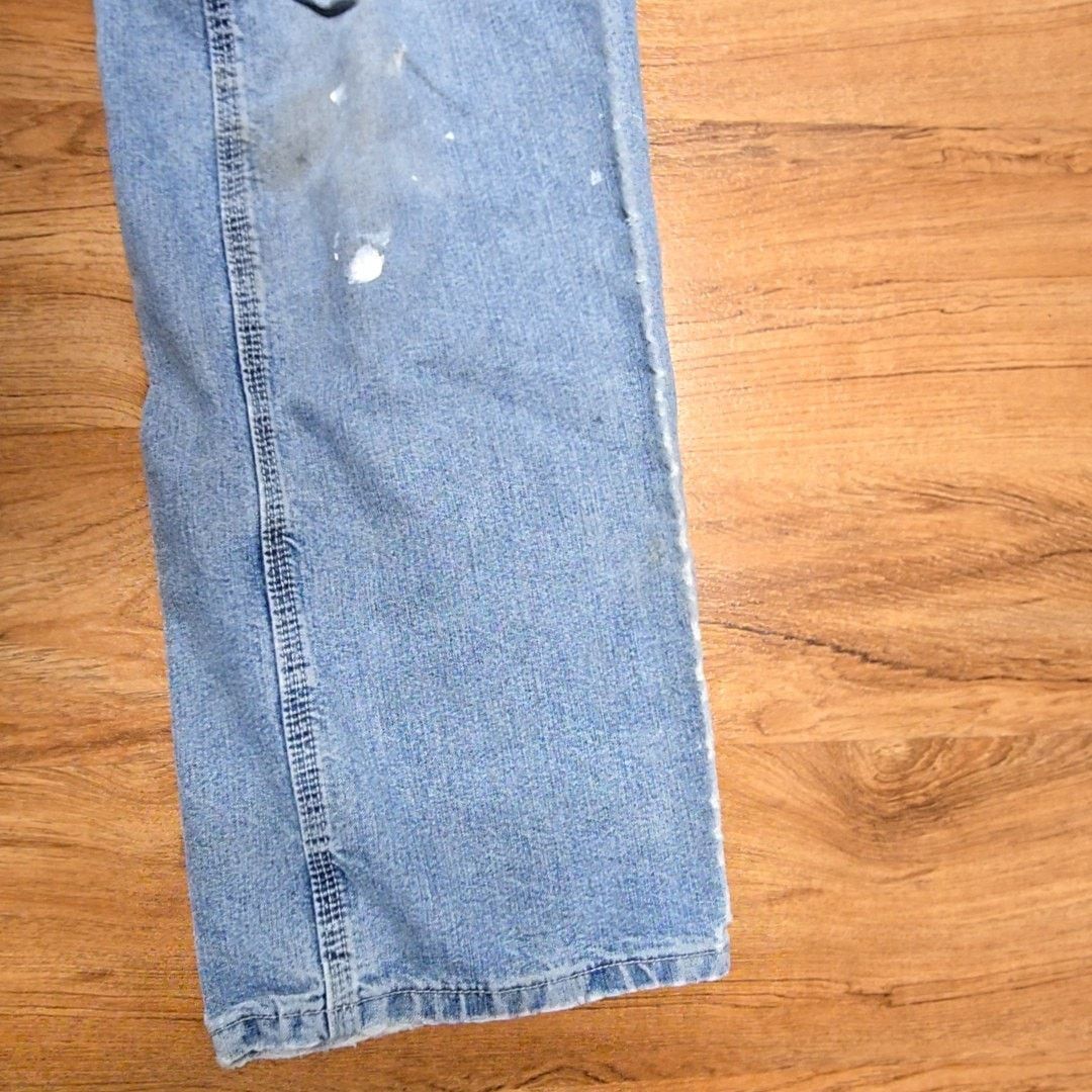 Lee Lee Carpenter Jeans Paint Splatter Blue Denim Workwear 36x32 Size US 36 / EU 52 - 3 Thumbnail