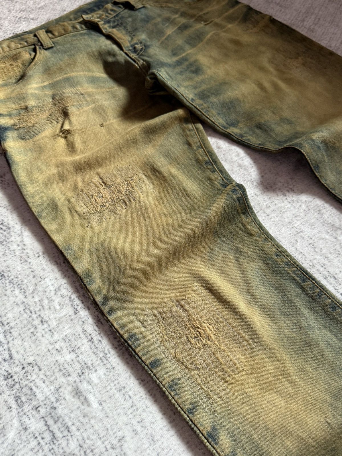 Tornado Mart Tornado Mart Mud Wash Repaired Details Flared Jeans Size US 32 / EU 48 - 11 Thumbnail