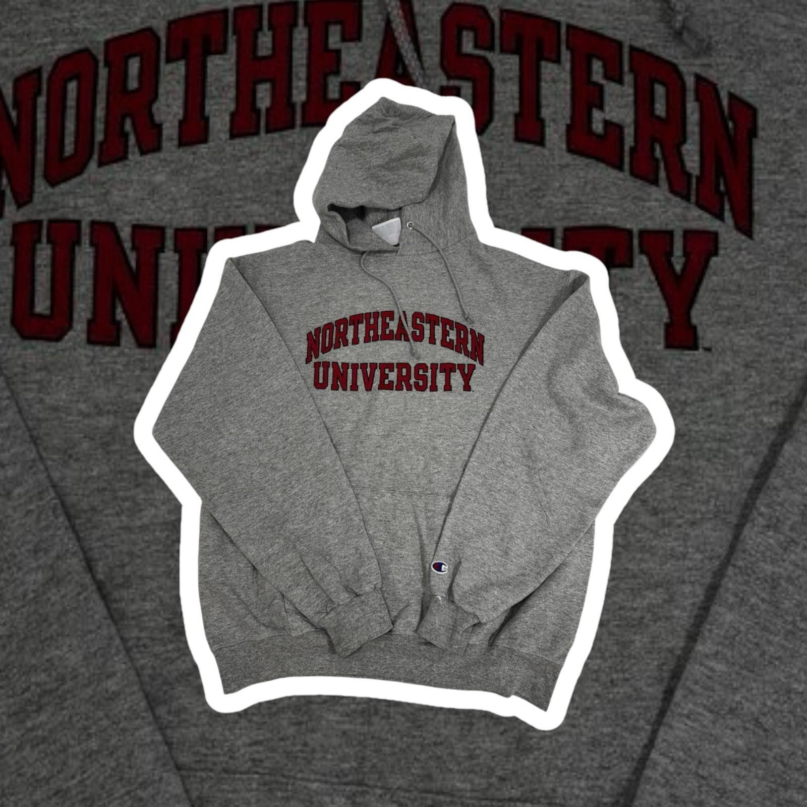 Champion Champion Northeastern University Grey Hoodie Large Size US L / EU 52-54 / 3 - 1 Thumbnail