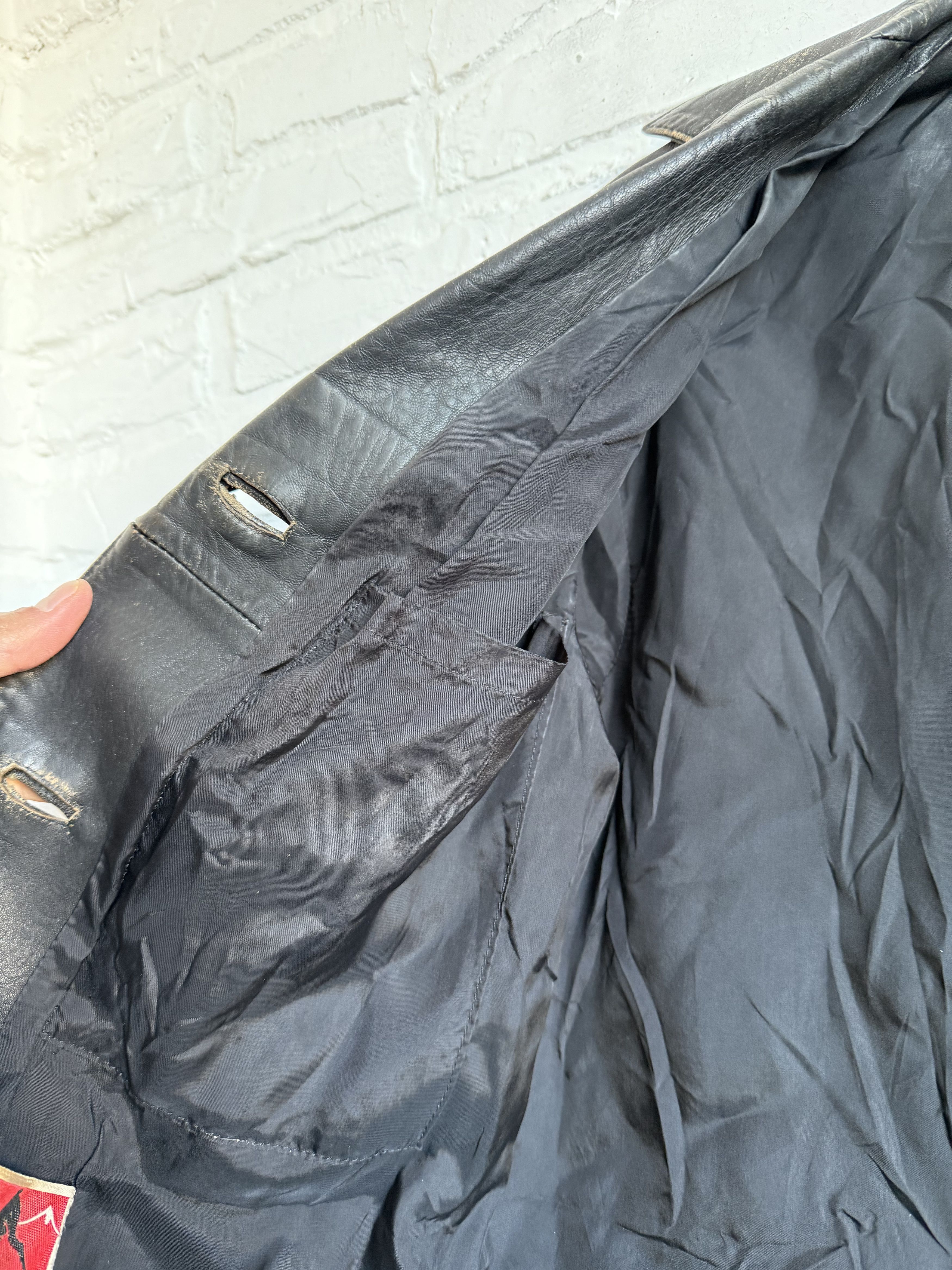 Other Vintage 60s 70s Cabretta Skins Distressed leather jacket Size US S / EU 44-46 / 1 - 7 Thumbnail
