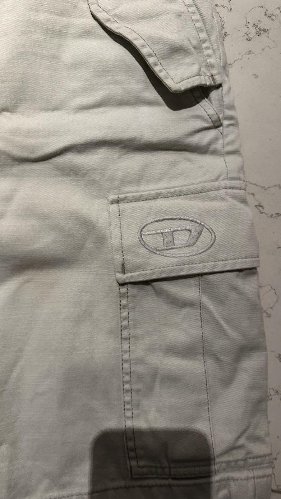 Diesel Diesel Vintage Cargo Shorts – Size 32 (Beige/Tan) Size US 32 / EU 48 - 2 Thumbnail