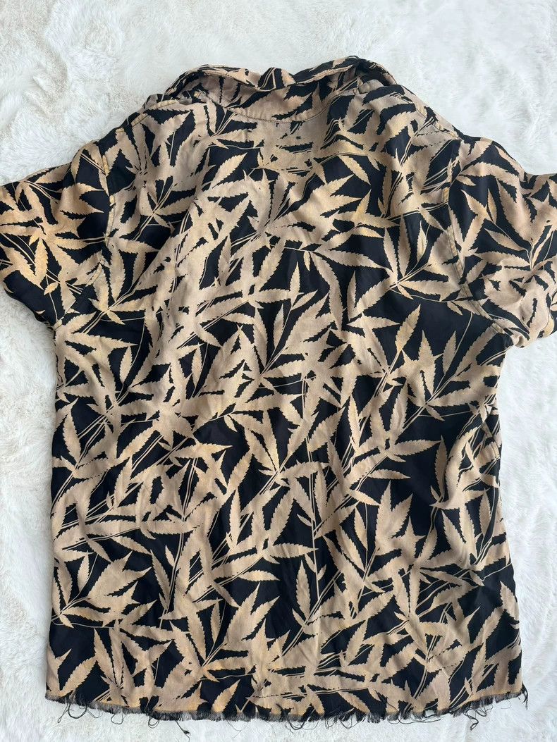 Amiri Amiri Black Yellow Leaf Shirt Size US XL / EU 56 / 4 - 2 Thumbnail