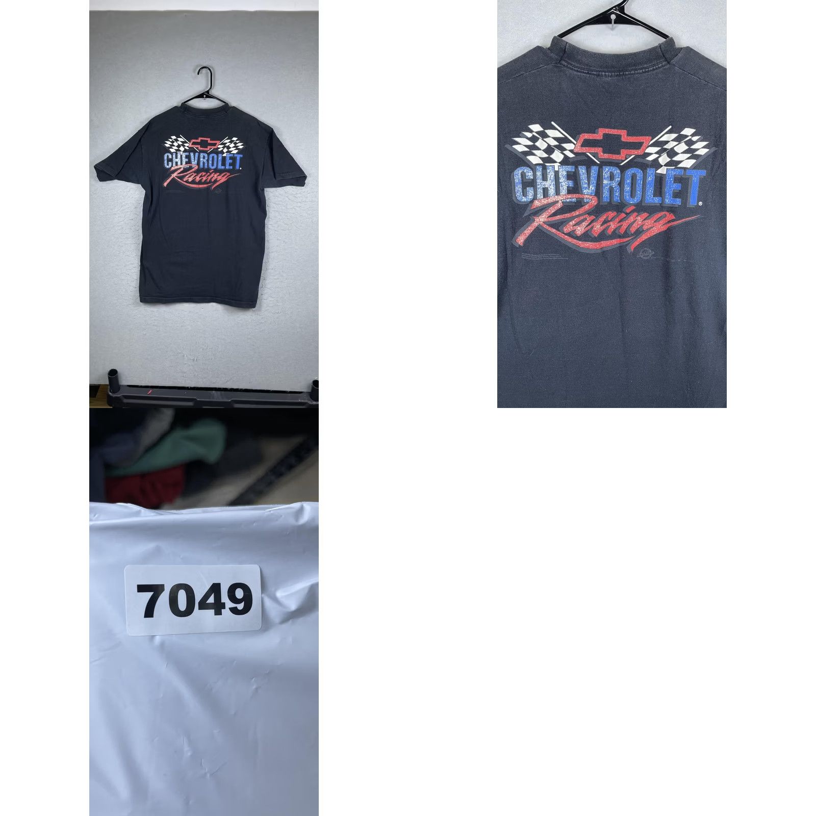 Fruit Of The Loom VINTAGE Chevrolet Racing Shirt Mens XL Black Graphic Tee Car NASCAR 90s Size US XL / EU 56 / 4 - 8 Thumbnail