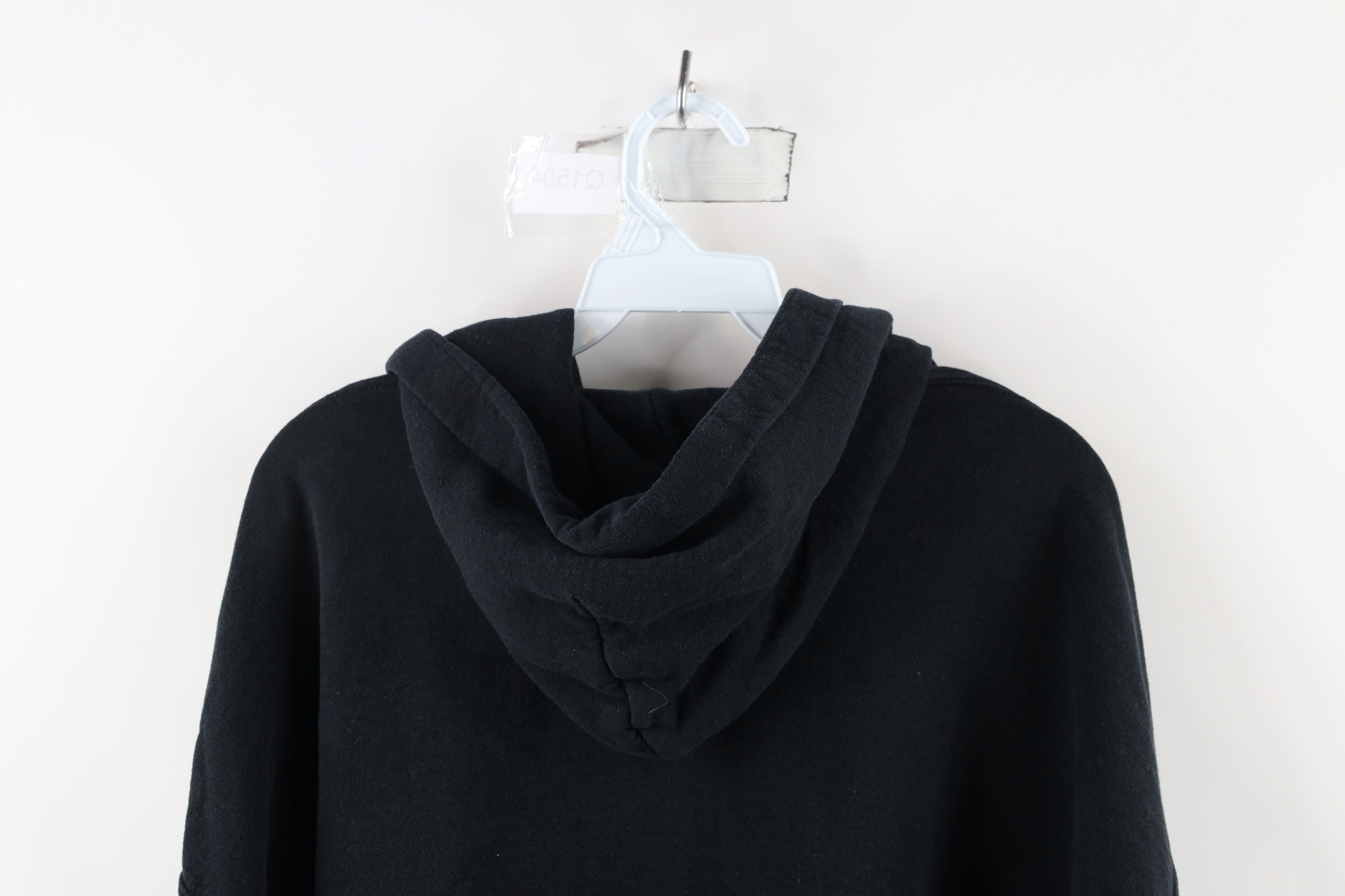 Vintage Vintage 90s Streetwear Blank Hoodie Sweatshirt Black Size US XXL / EU 58 / 5 - 10 Thumbnail