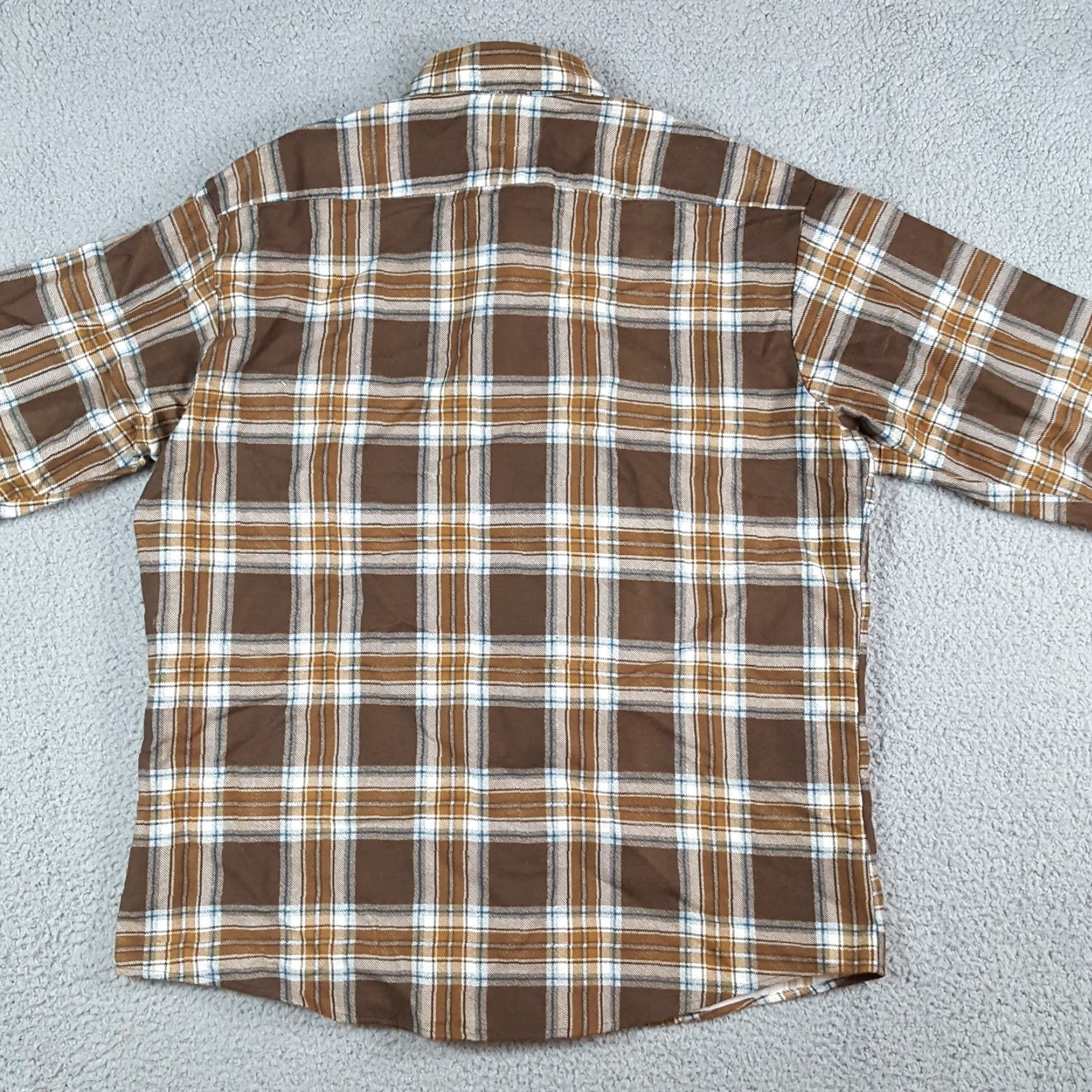 Vintage VINTAGE Fieldmaster Button-Up Shirt Brown Plaid Flannel Men's L Western Cowboy Workwear 80s 90s Casual Size US L / EU 52-54 / 3 - 4 Thumbnail
