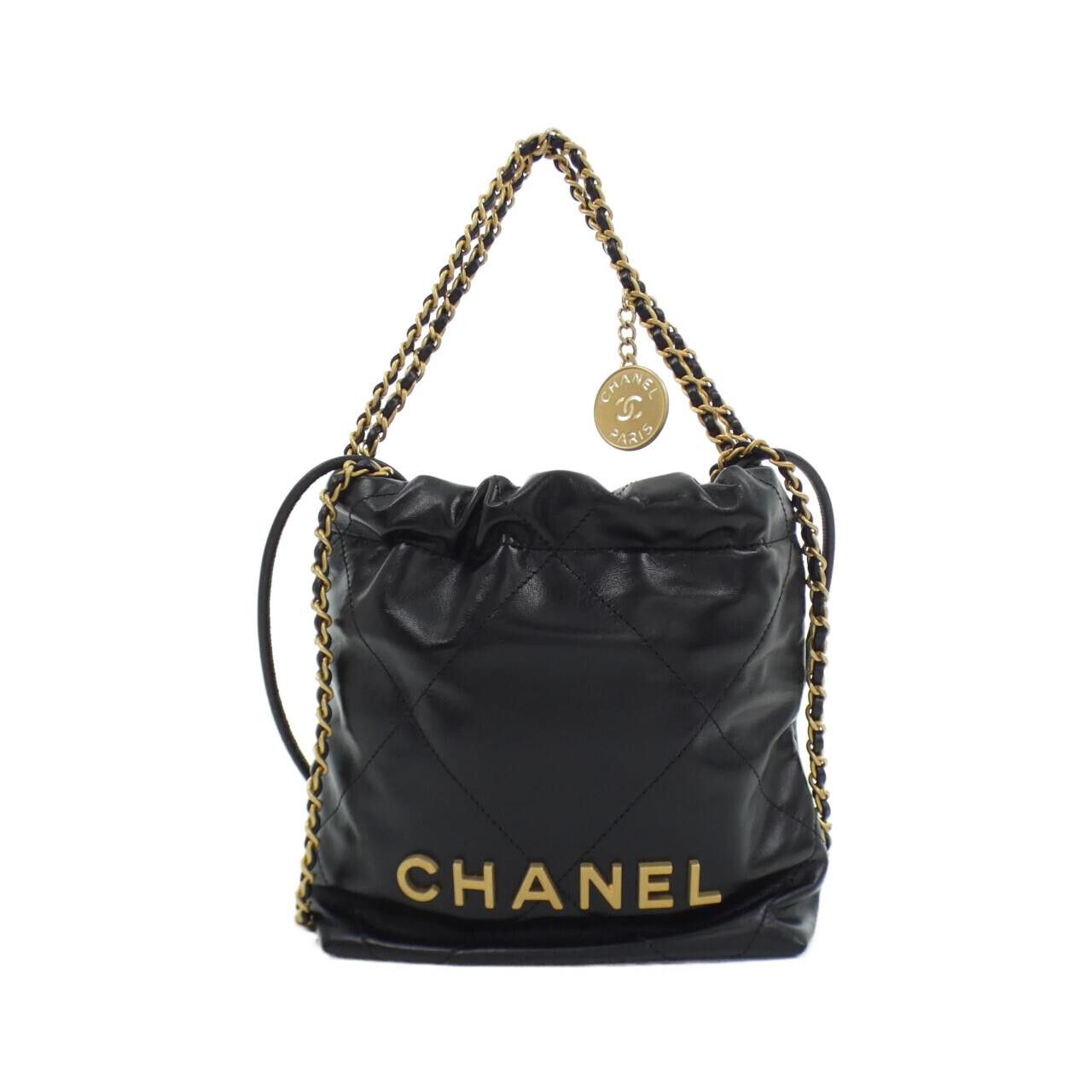 Chanel Chanel Chanel CHANEL 22 Calfskin Shoulder Bag Leather Crossbody Bag AS3980 Size ONE SIZE - 1 Thumbnail