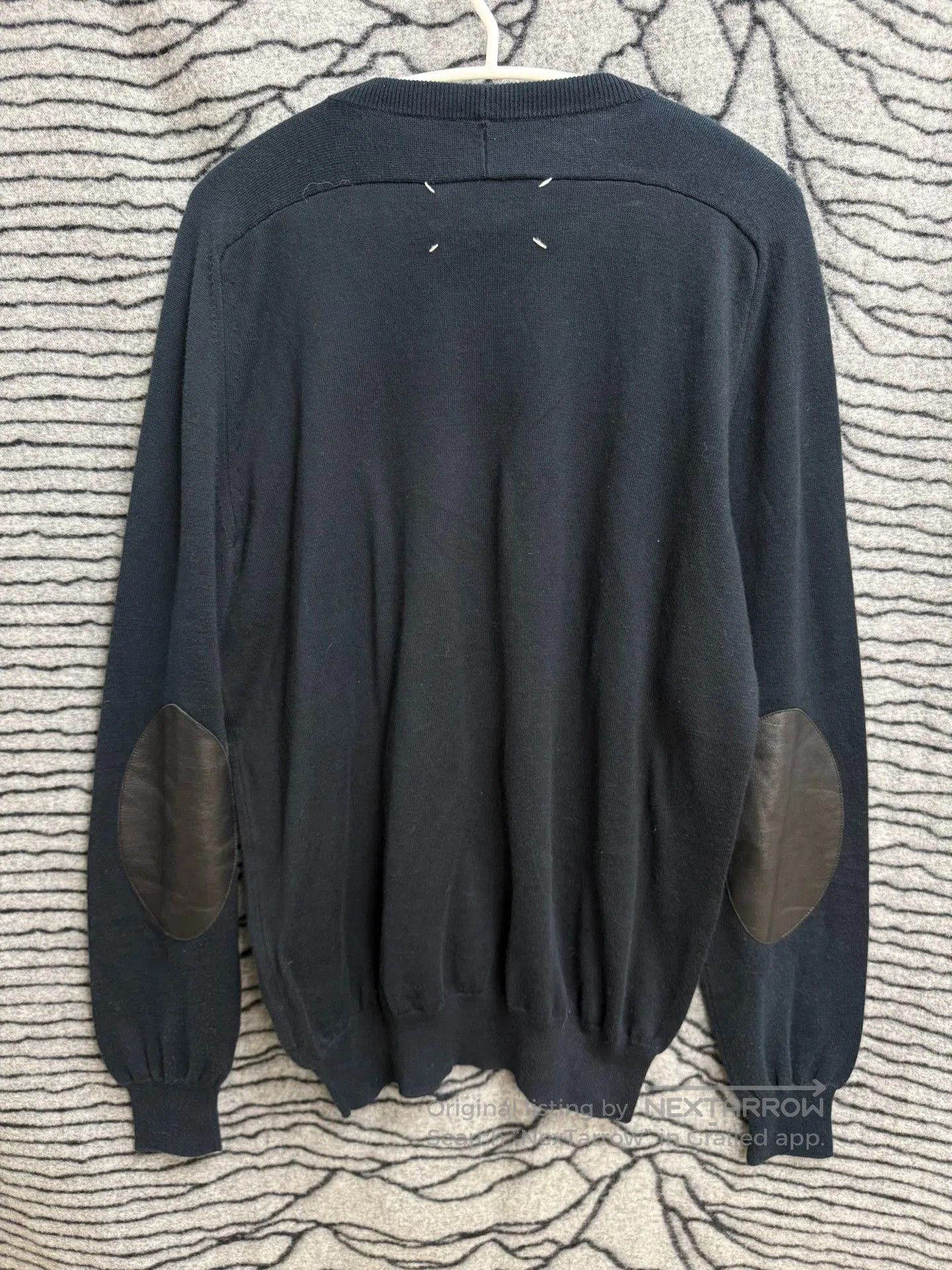 Maison Margiela Maison Margiela Deconstructed Leather Panel Sweater. Size US M / EU 48-50 / 2 - 1 Thumbnail