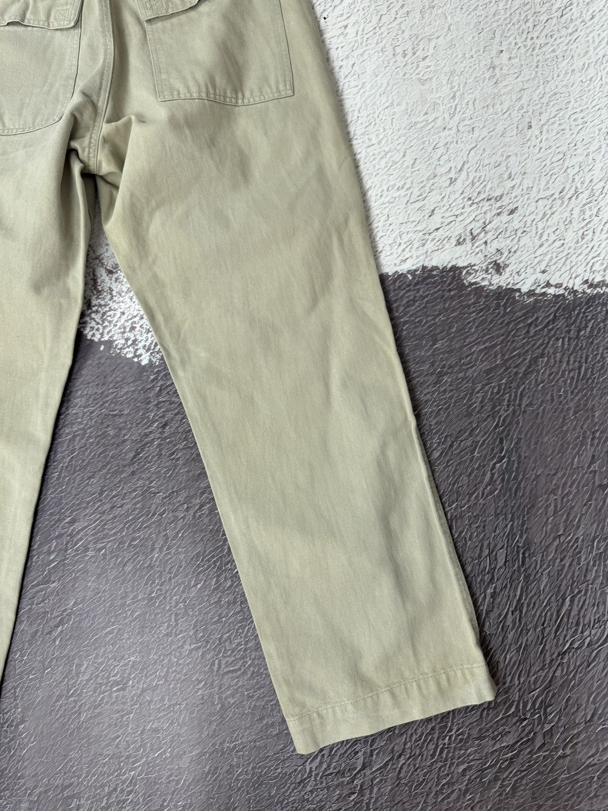 Lee × Vintage Leesures by Lee vintage beige distressed faded cotton pants Size US 34 / EU 50 - 15 Thumbnail