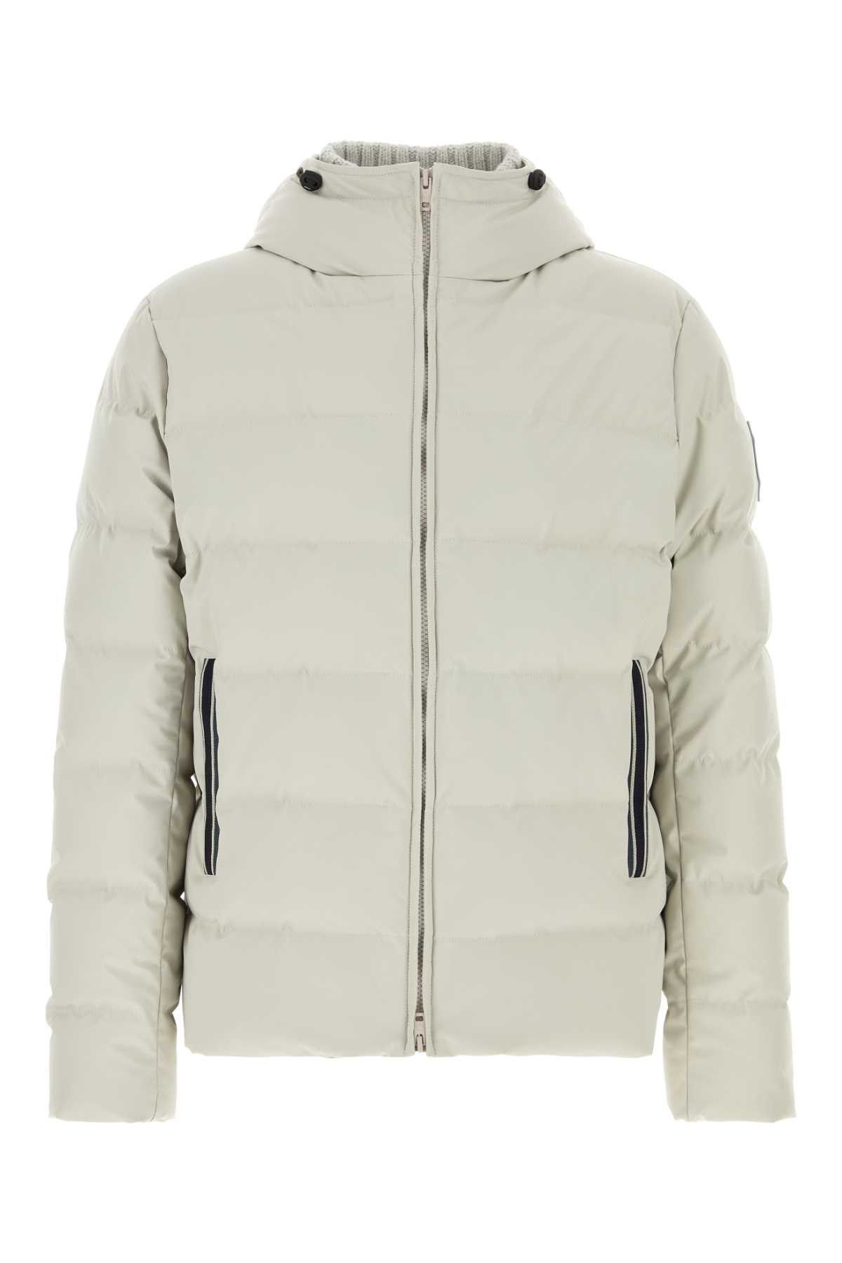 Fay Light Grey Stretch Nylon Blend Down Jacket Size US S / EU 44-46 / 1 - 1 Thumbnail
