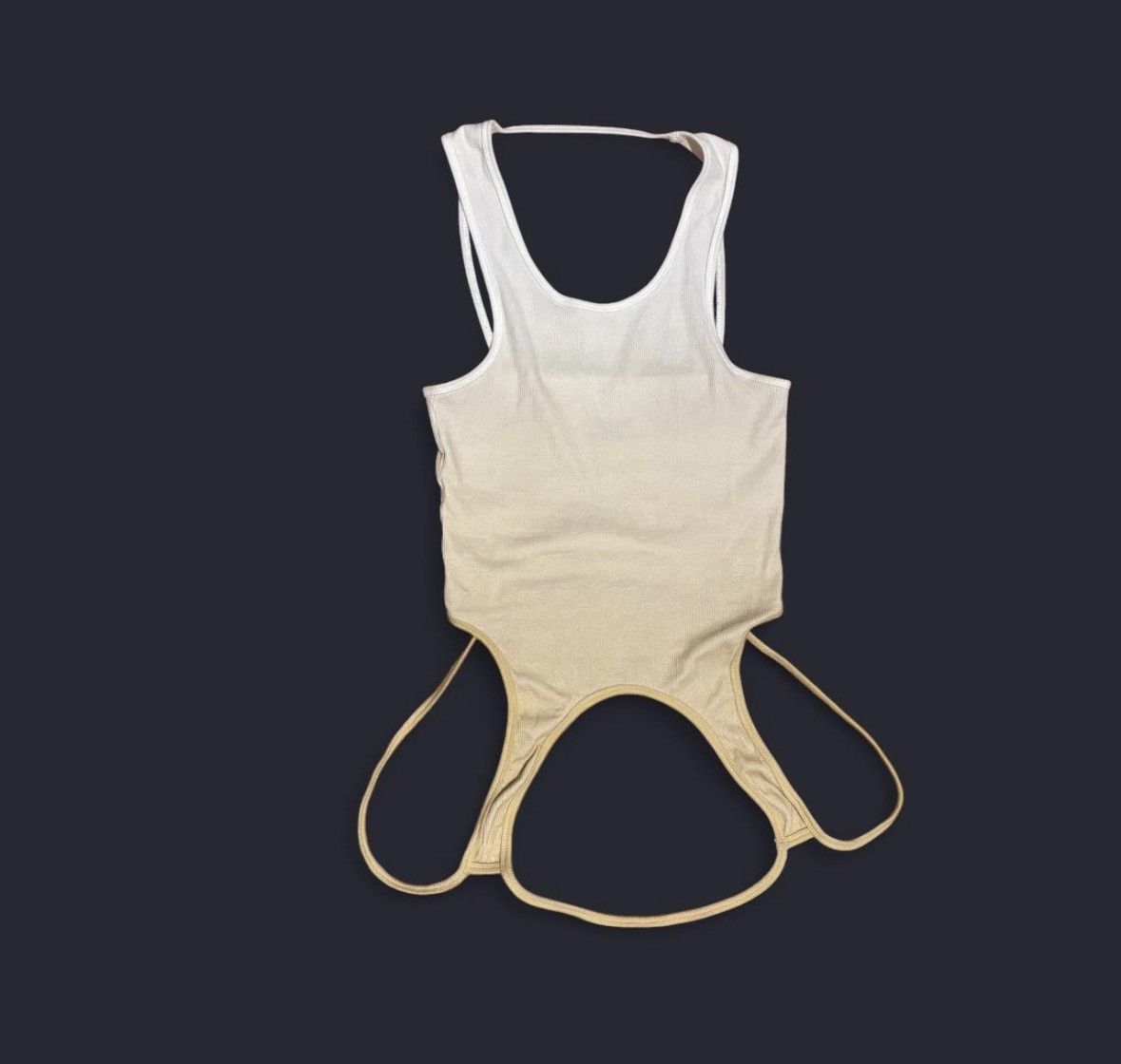 Telfar TELFAR UNISEX white/cream ombre infinity halter tank top Size XS / US 0-2 / IT 36-38 - 1 Thumbnail