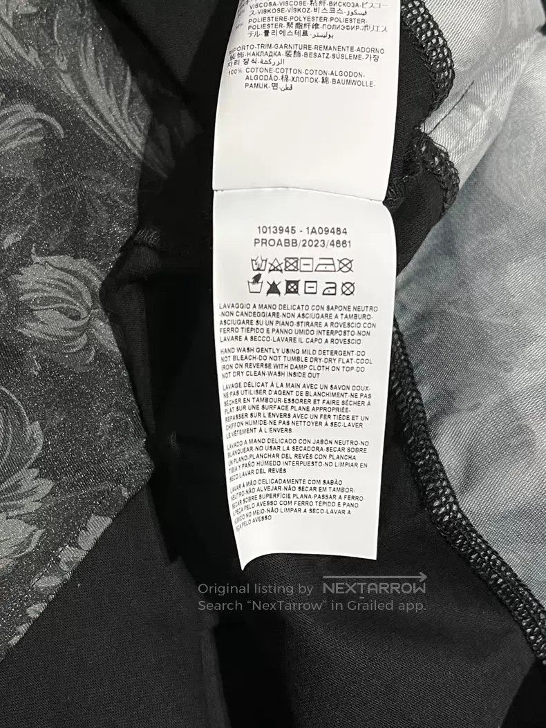 Versace Versace Black cotton panelled short sleeves Size US XS / EU 42 / 0 - 7 Thumbnail