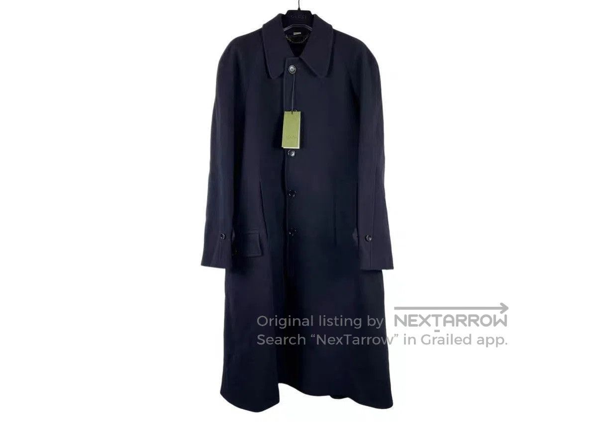 Gucci Blue Long Coat - Size M. Size US M / EU 48-50 / 2 - 1 Thumbnail